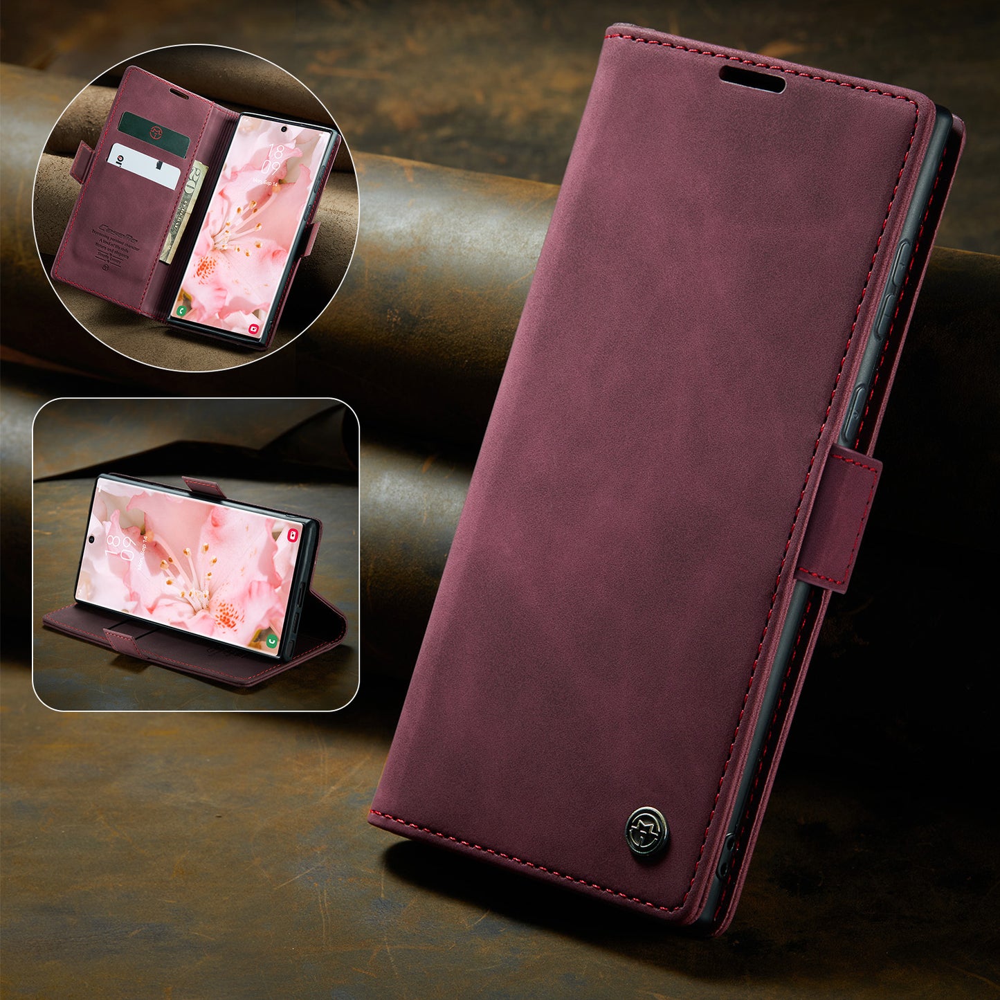 Multi-Function Retro Wallet Case for Samsung Galaxy S22