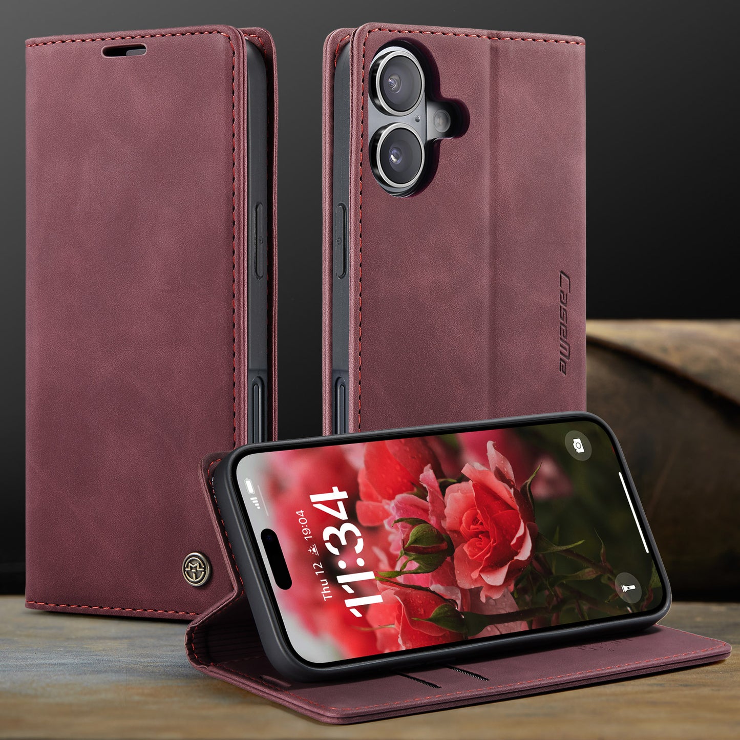 Multi-Function Retro Wallet Case for iPhone 16 Plus