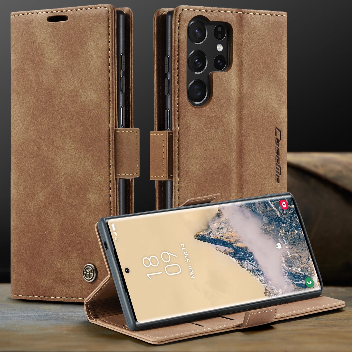 Multi-Function Retro Wallet Case for Samsung Galaxy S25 Ultra