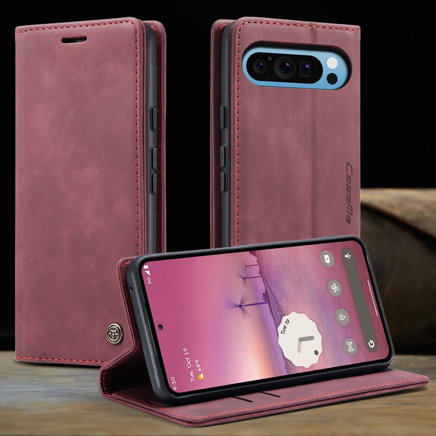 Multi-Function Retro Wallet Case for Google Pixel 9