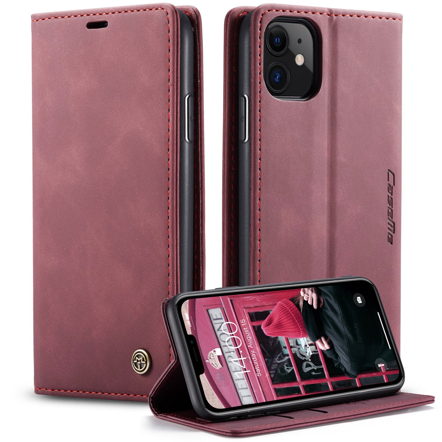 Multi-Function Retro Wallet Case for iPhone 12