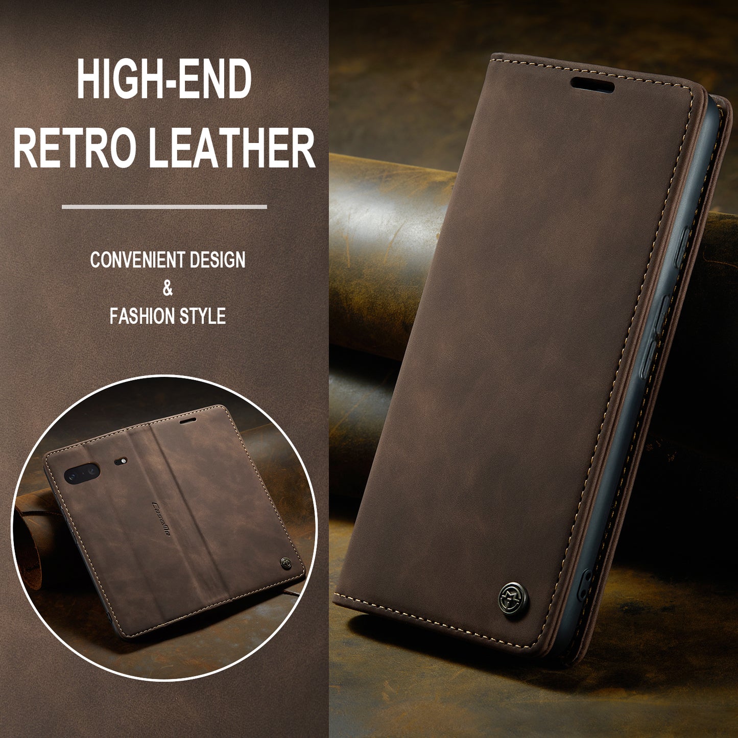Multi-Function Retro Wallet Case for Google Pixel 7
