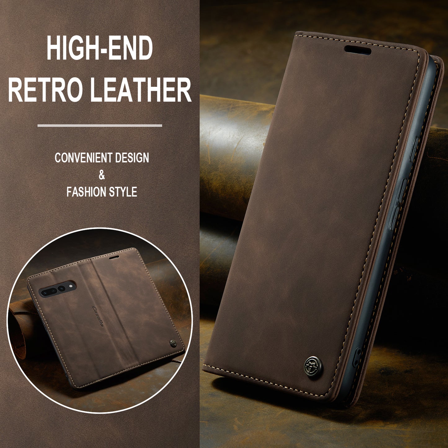 Multi-Function Retro Wallet Case for Google Pixel 7 Pro