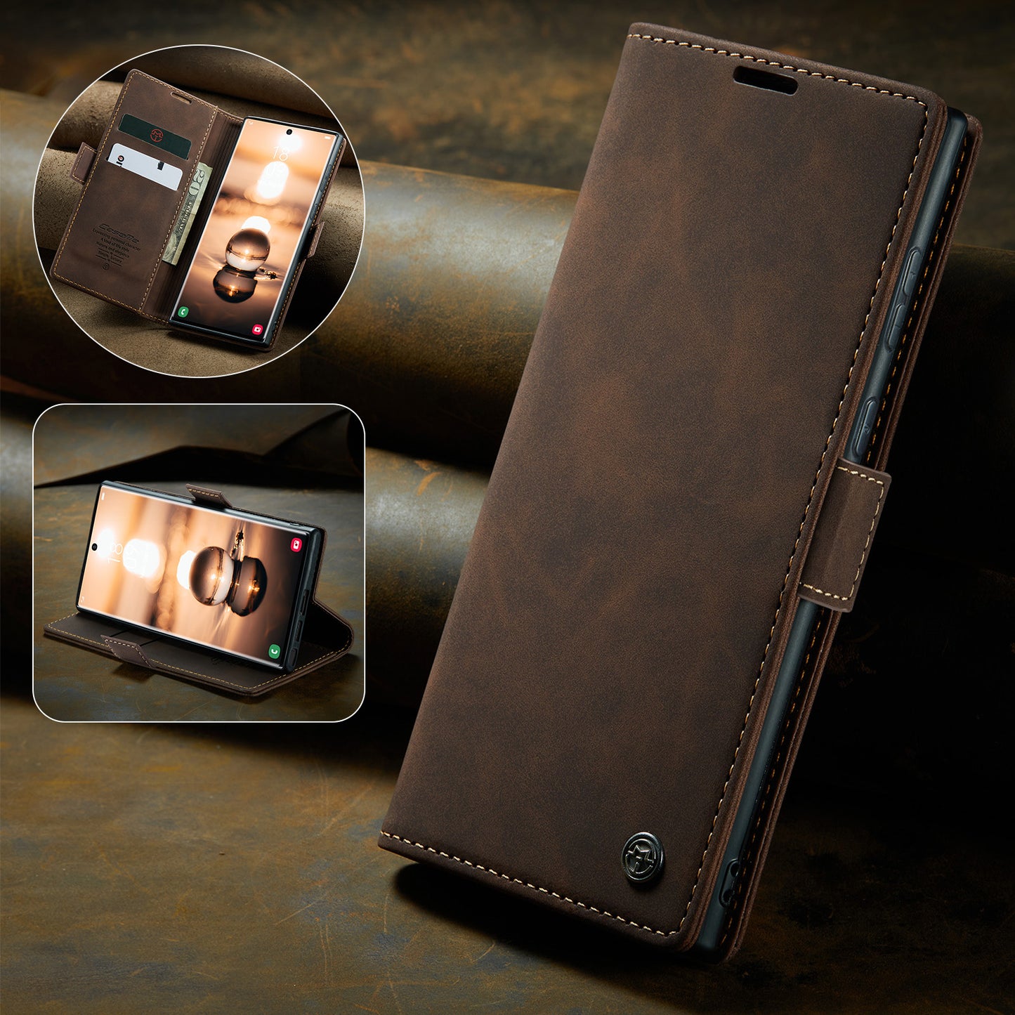 Multi-Function Retro Wallet Case for Samsung Galaxy A16