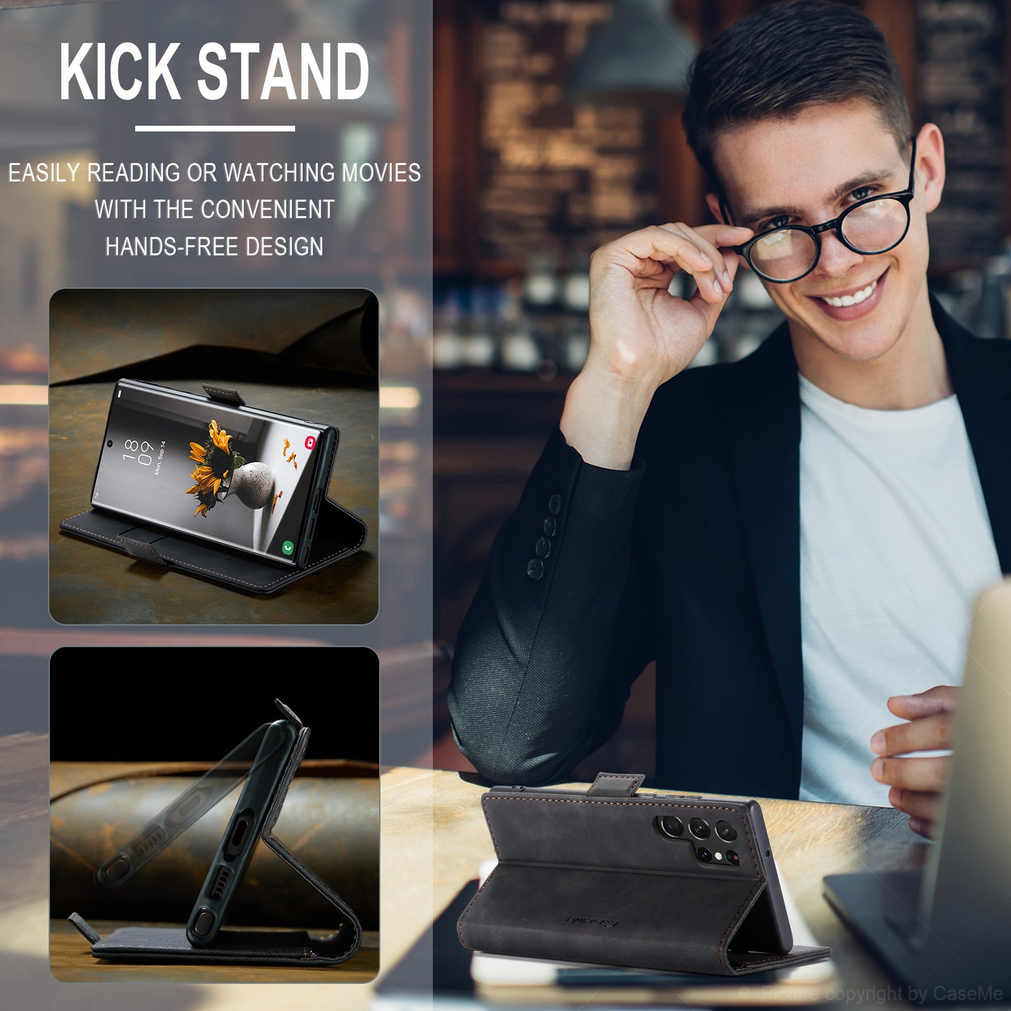 Multi-Function Retro Wallet Case for Samsung Galaxy S22 Ultra