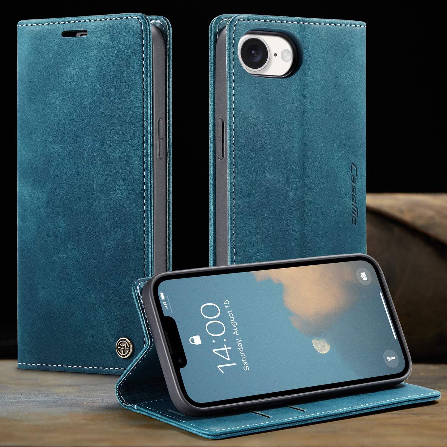 Multi-Function Retro Wallet Case for iPhone 16e