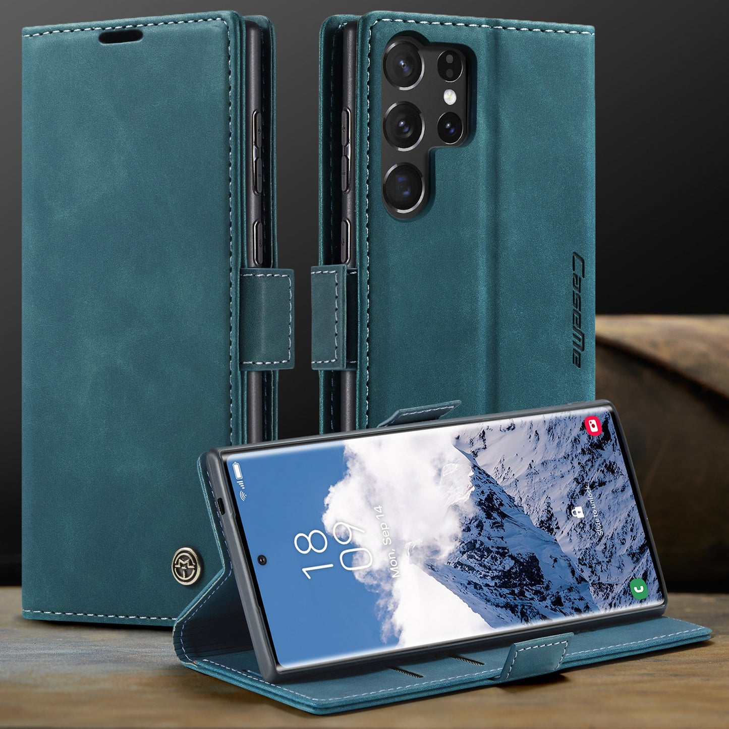Multi-Function Retro Wallet Case for Samsung Galaxy S22 Ultra