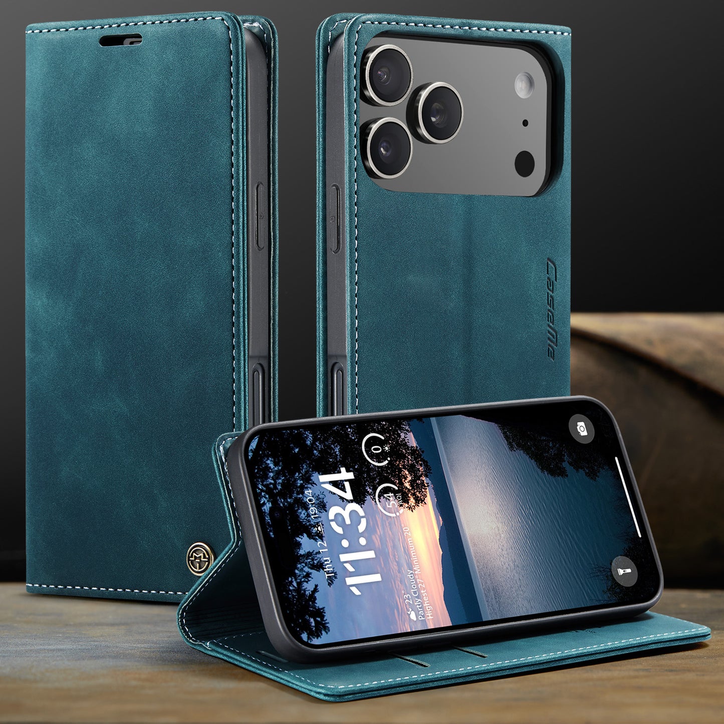 Multi-Function Retro Wallet Case for iPhone 17 Pro
