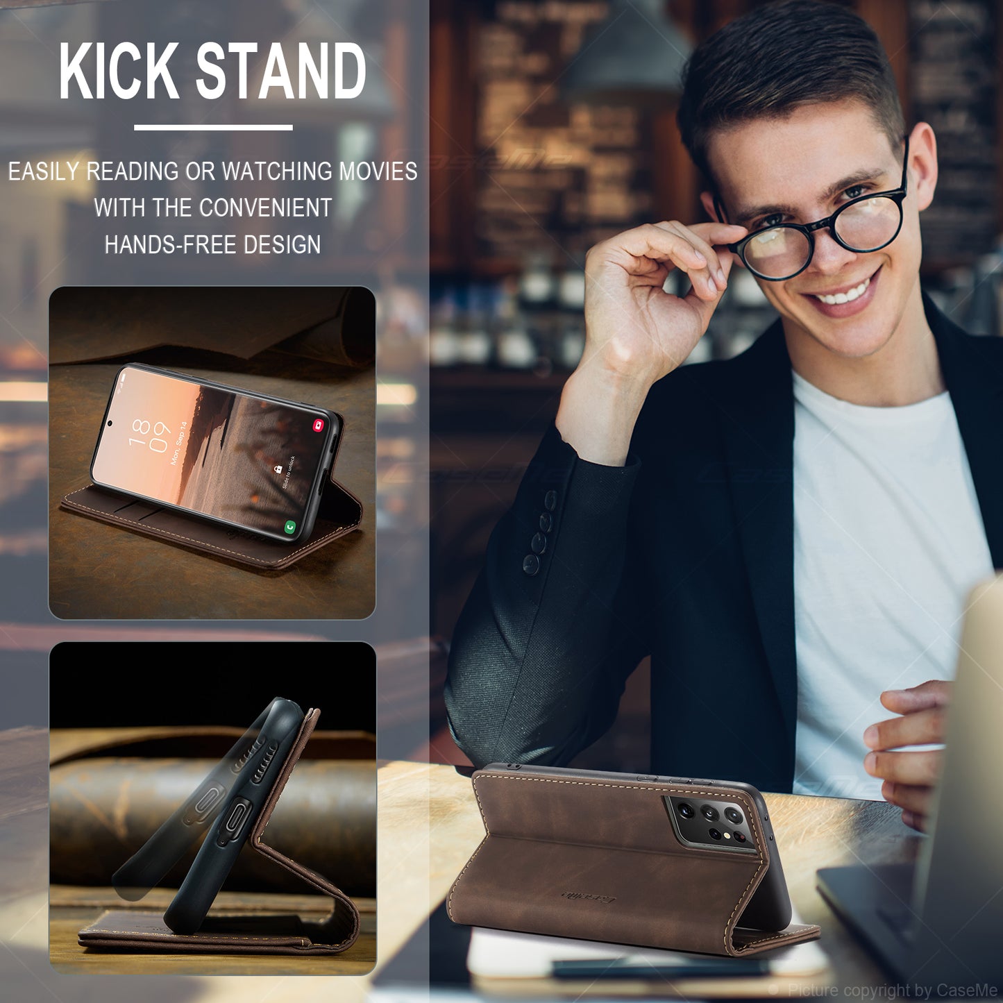 Multi-Function Retro Wallet Case for Samsung Galaxy S21 Ultra