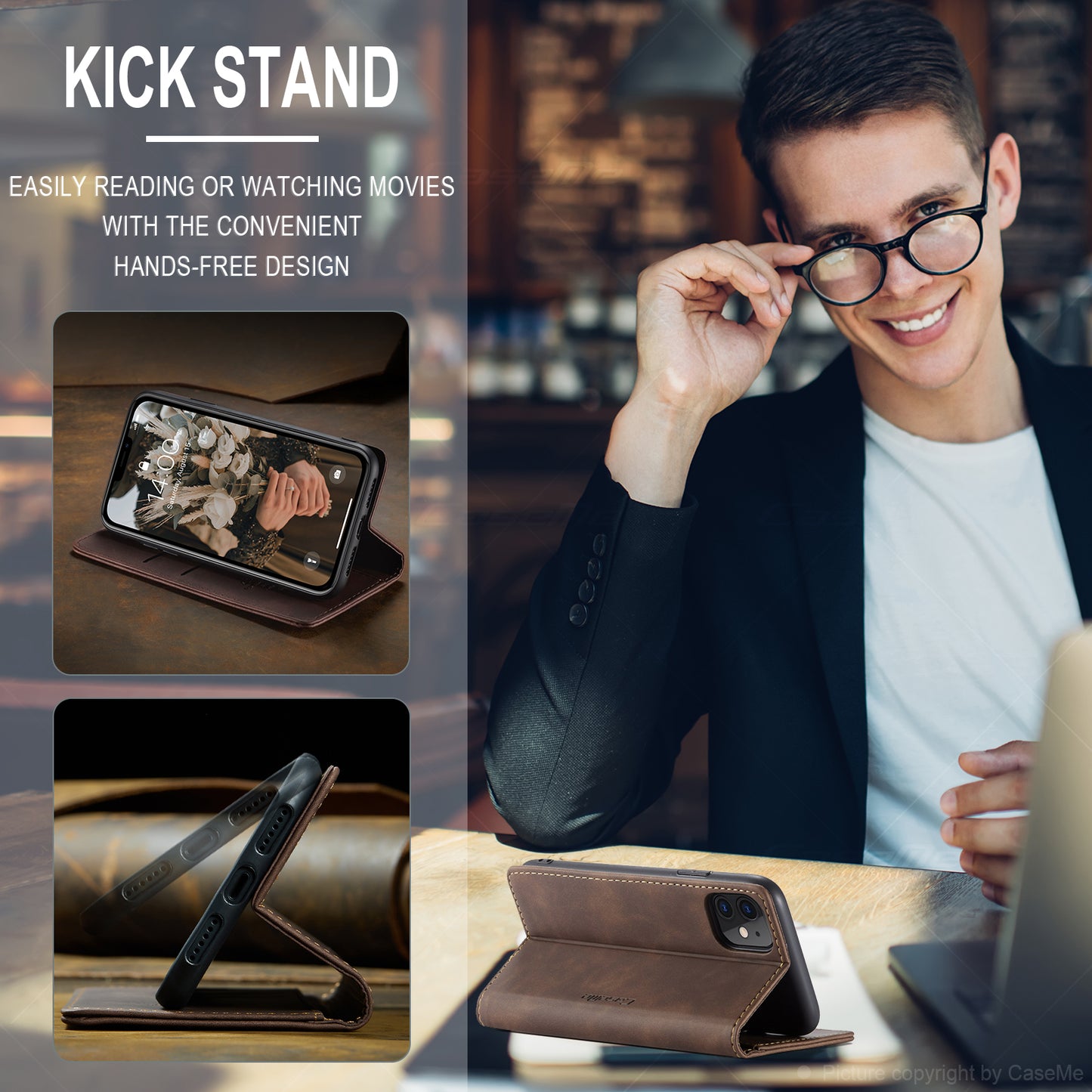 Multi-Function Retro Wallet Case for iPhone 11