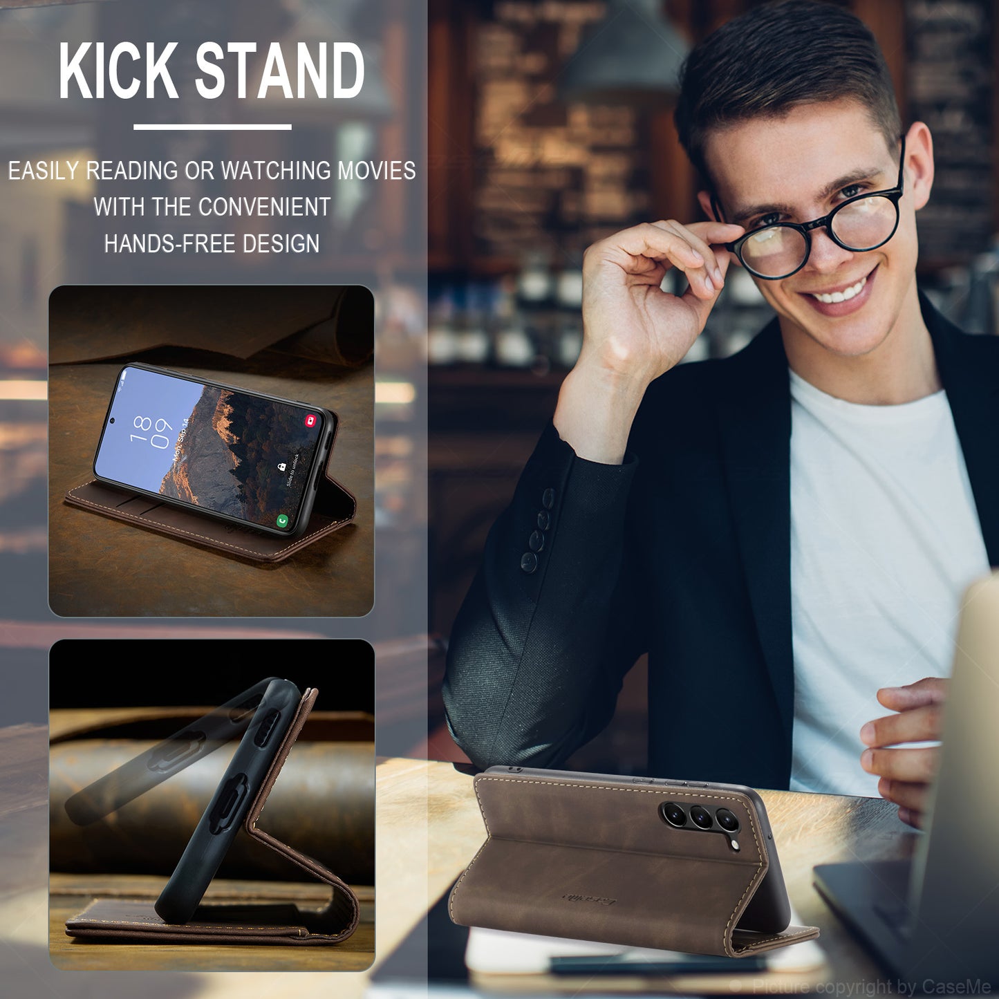 Multi-Function Retro Wallet Case for Samsung Galaxy A16