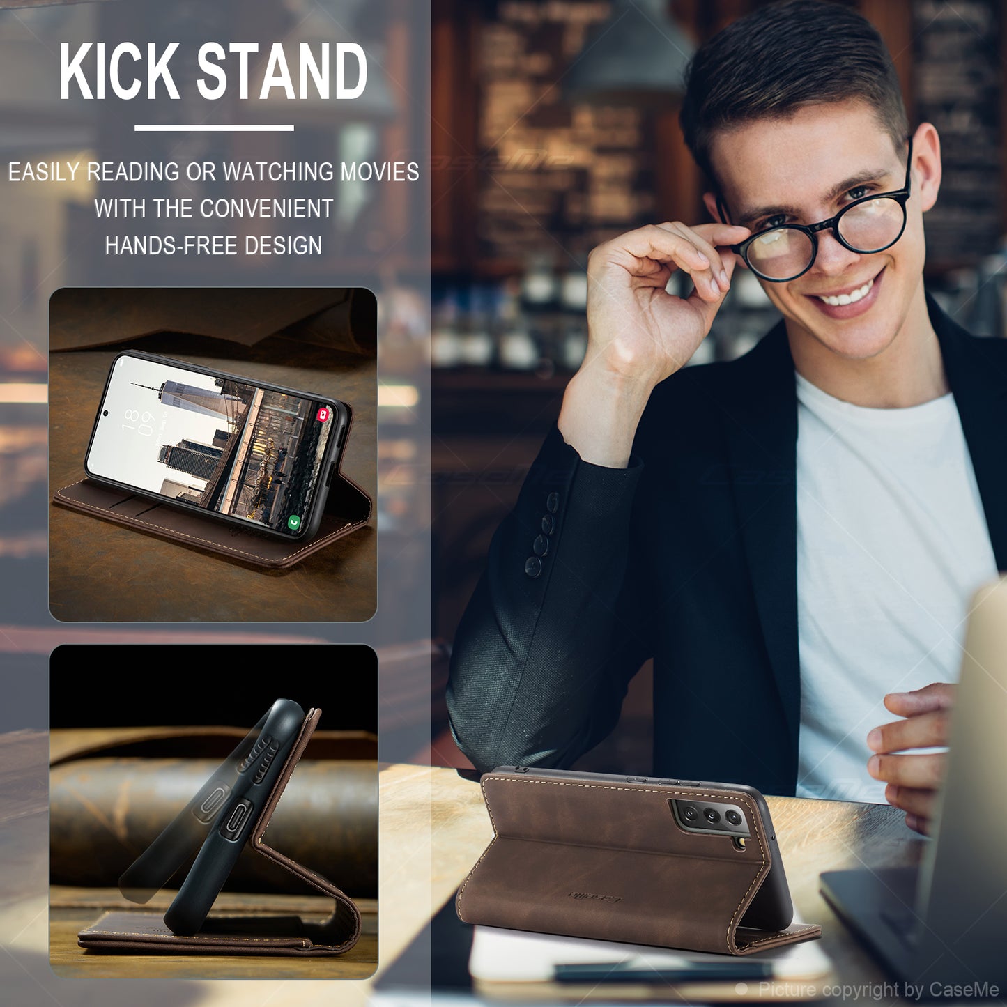 Multi-Function Retro Wallet Case for Samsung Galaxy S22