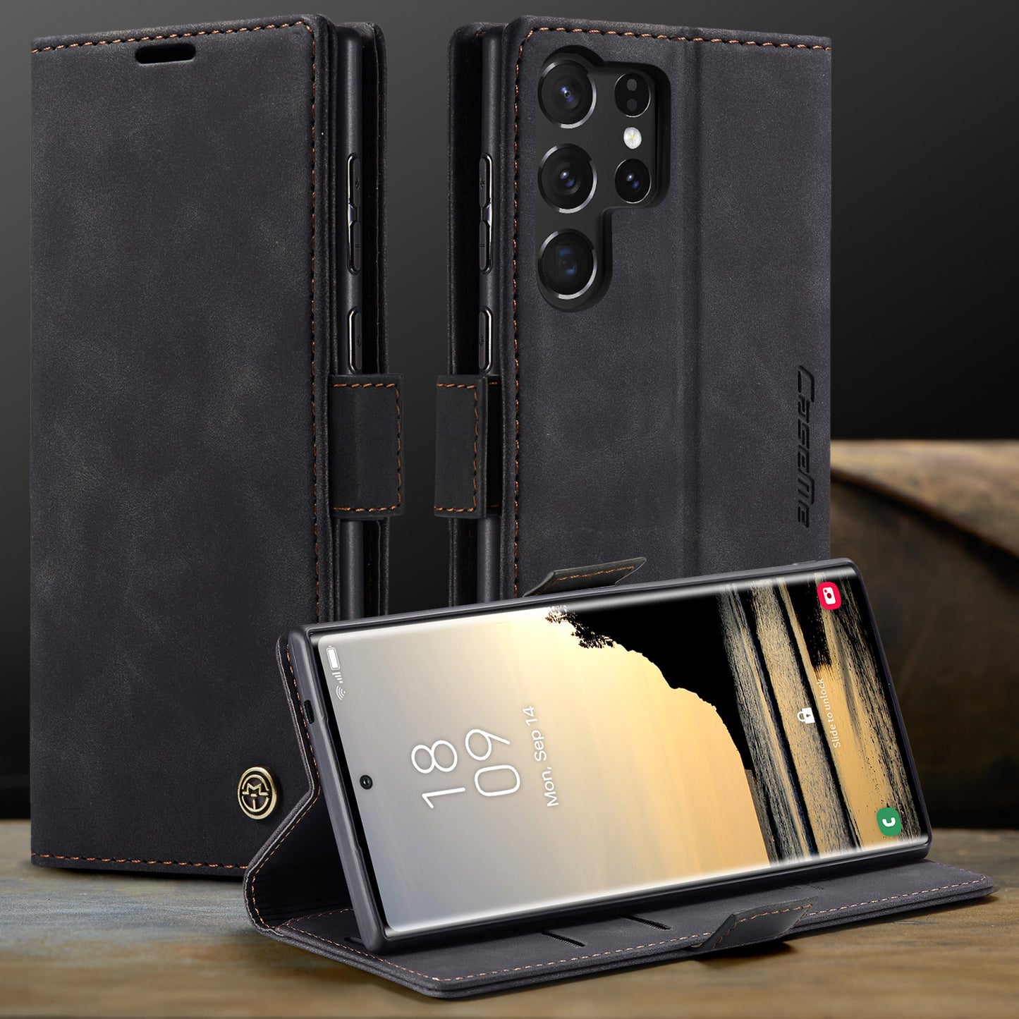 Multi-Function Retro Wallet Case for Samsung Galaxy S22 Ultra