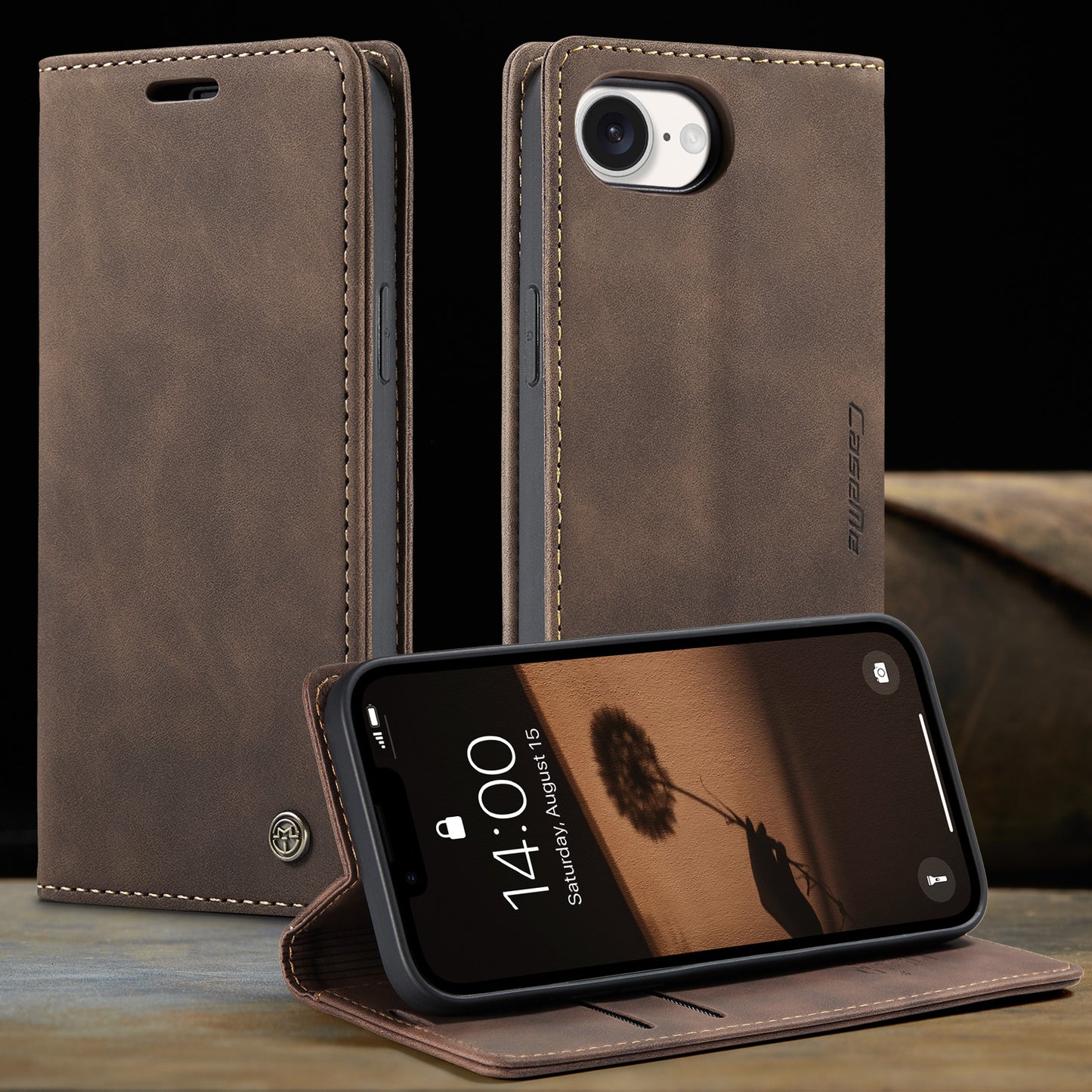 Multi-Function Retro Wallet Case for iPhone 16e