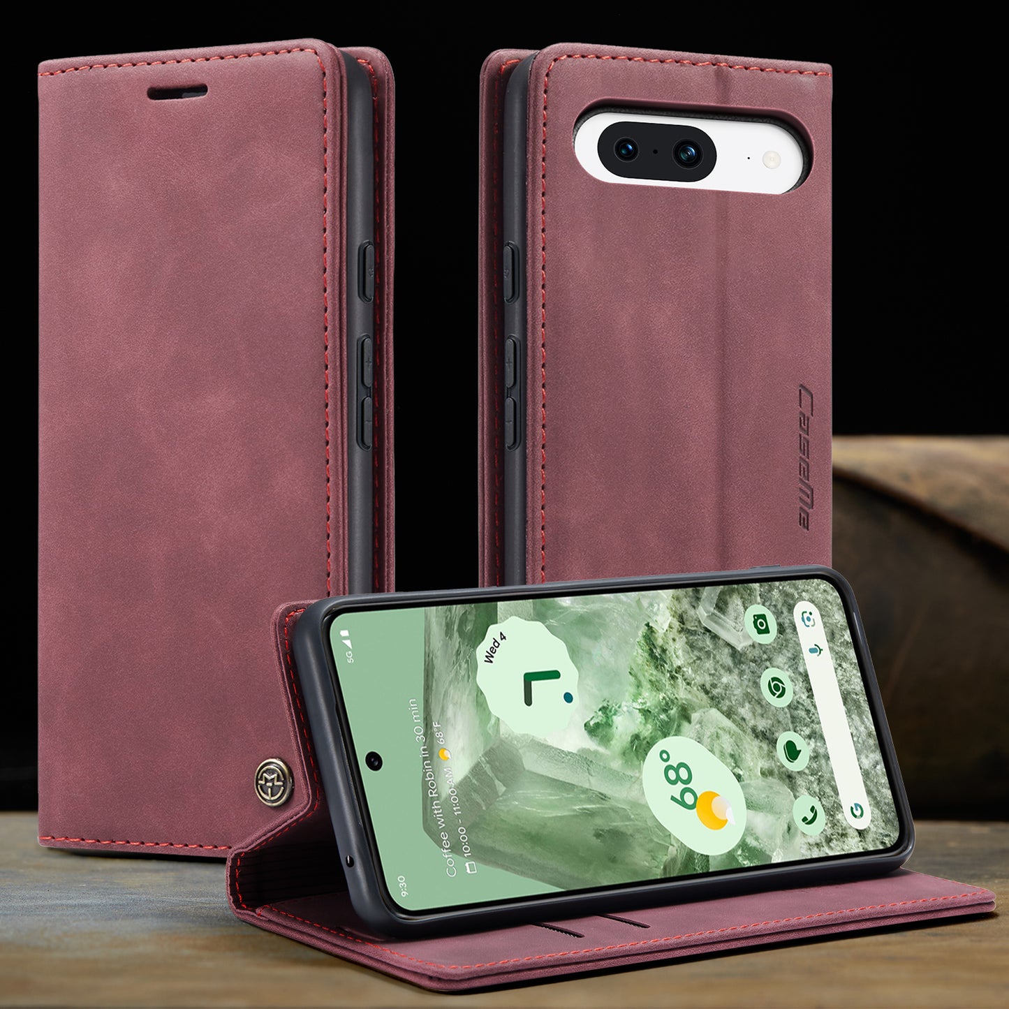 Multi-Function Retro Wallet Case for Google Pixel 8a