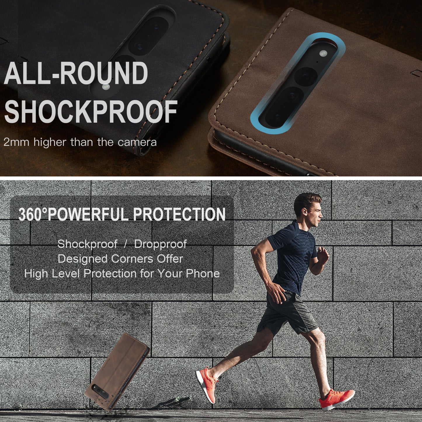 Multi-Function Retro Wallet Case for Google Pixel 7 Pro