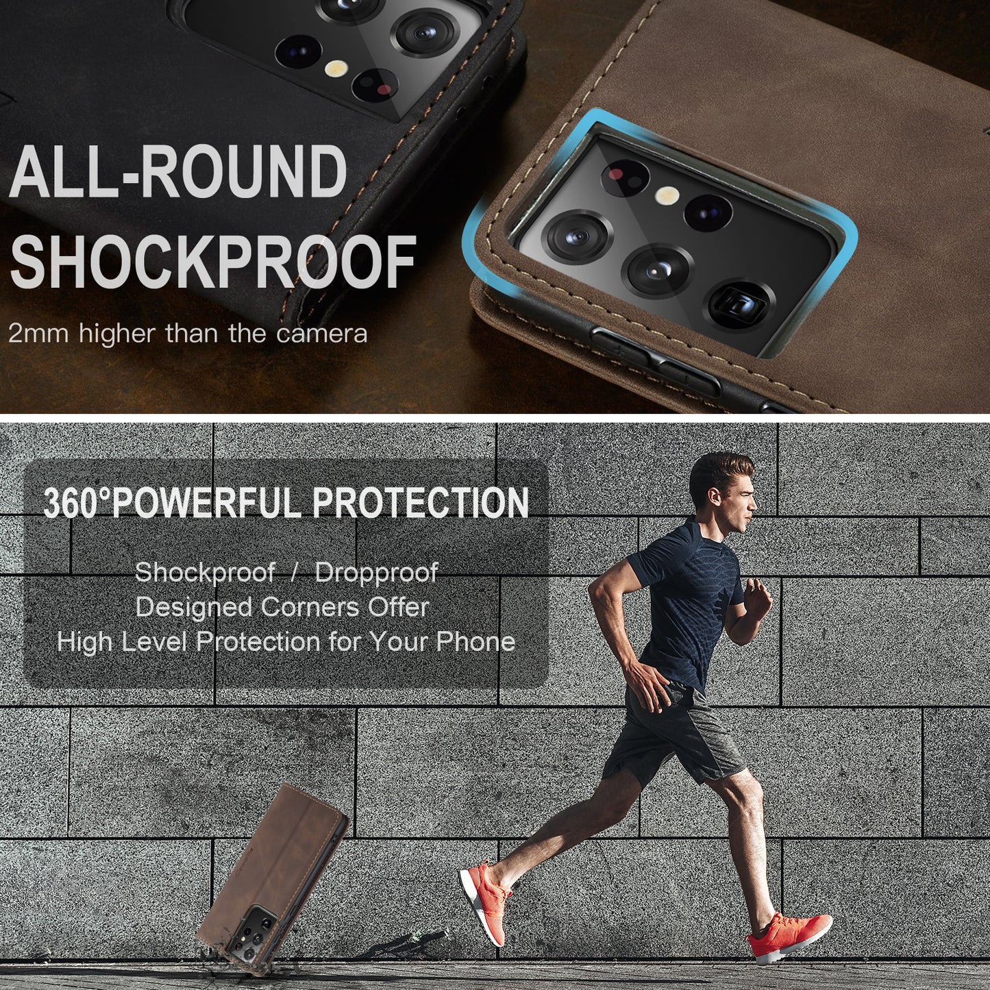 Multi-Function Retro Wallet Case for Samsung Galaxy S21 Ultra