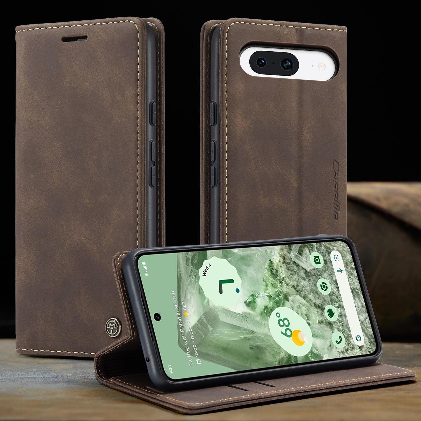 Multi-Function Retro Wallet Case for Google Pixel 8a
