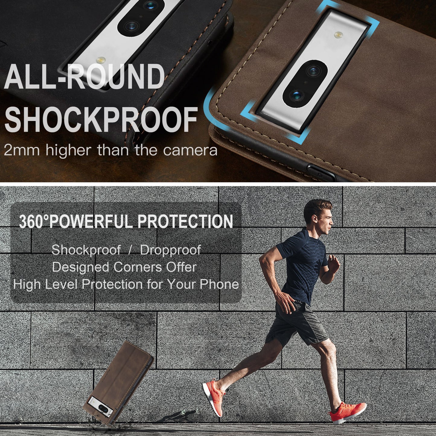 Multi-Function Retro Wallet Case for Google Pixel 7a