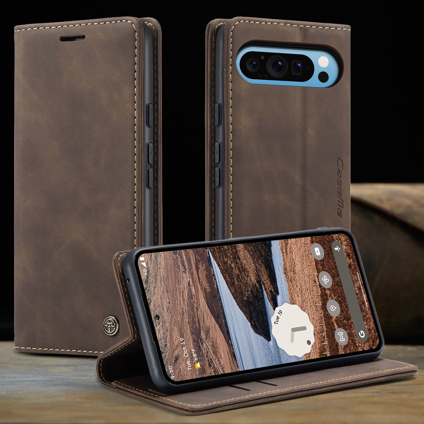 Multi-Function Retro Wallet Case for Google Pixel 9