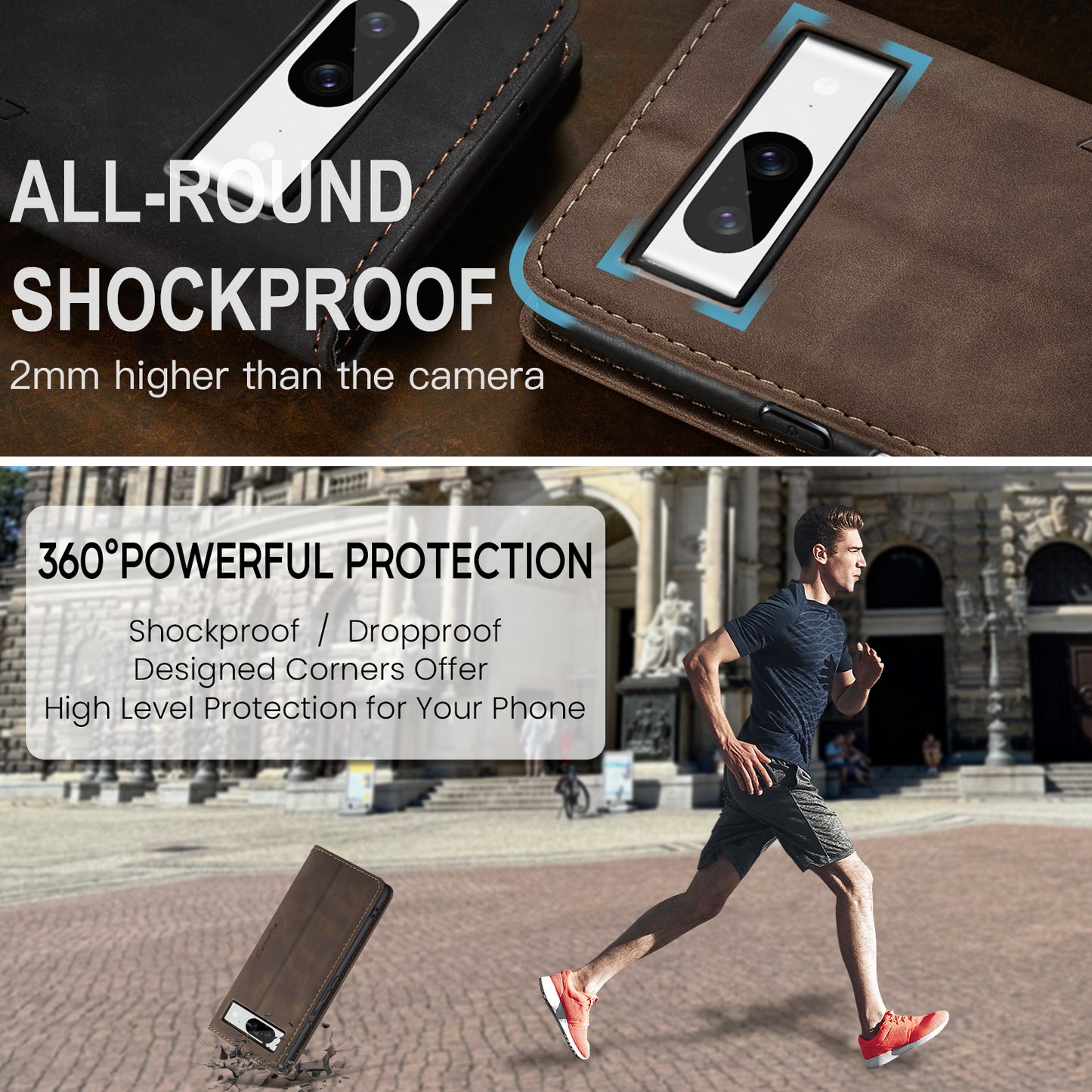 Multi-Function Retro Wallet Case for Google Pixel 8