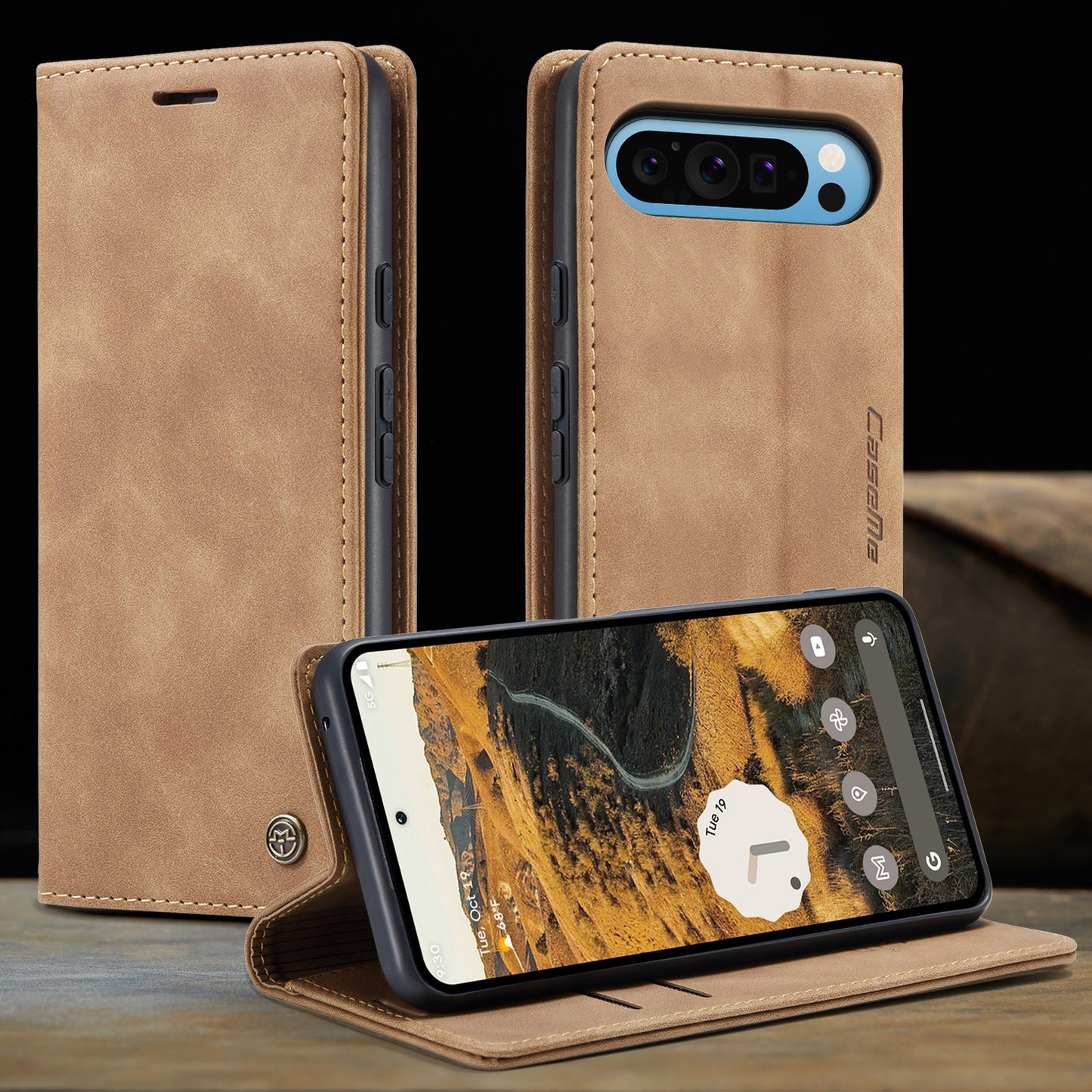 Multi-Function Retro Wallet Case for Google Pixel 9