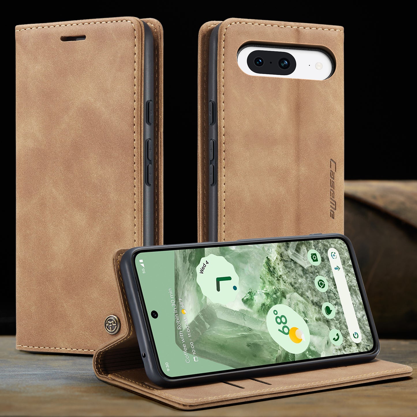Multi-Function Retro Wallet Case for Google Pixel 8a