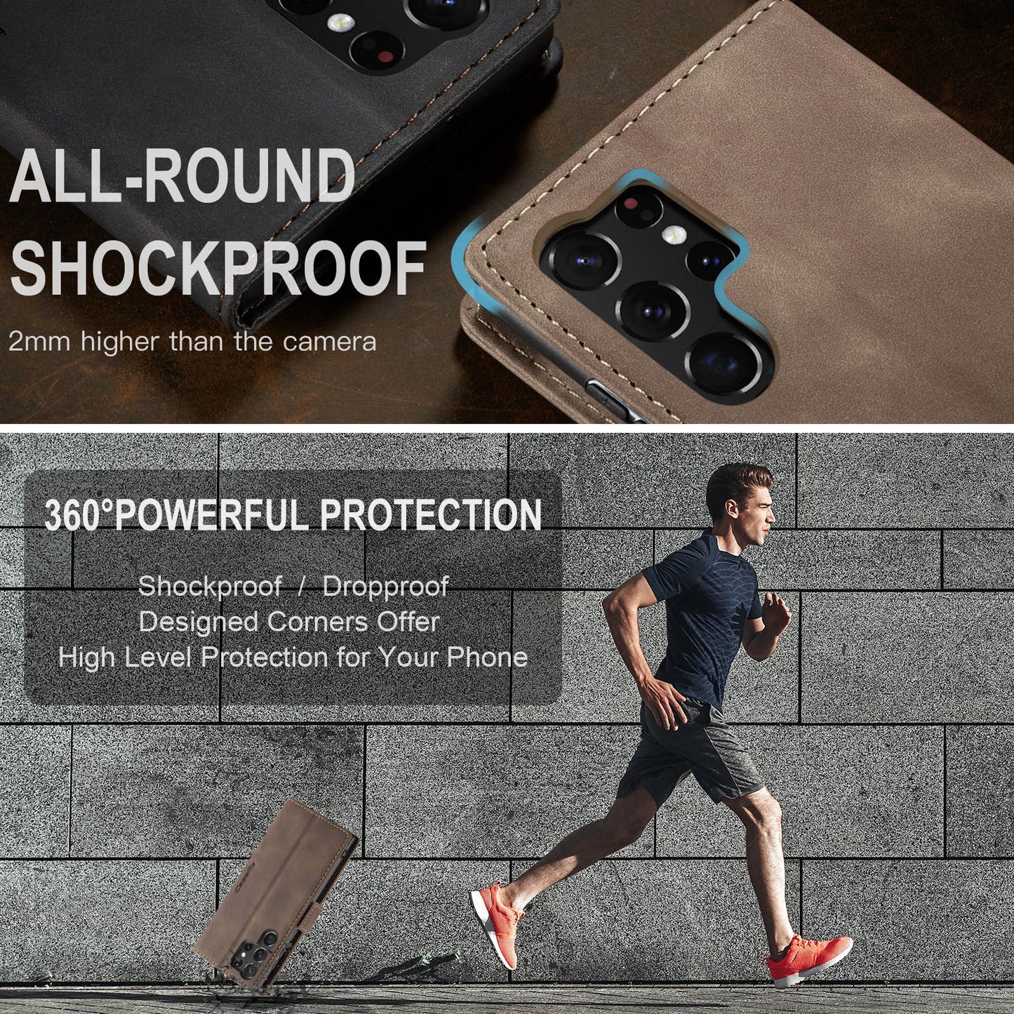 Multi-Function Retro Wallet Case for Samsung Galaxy S22 Ultra