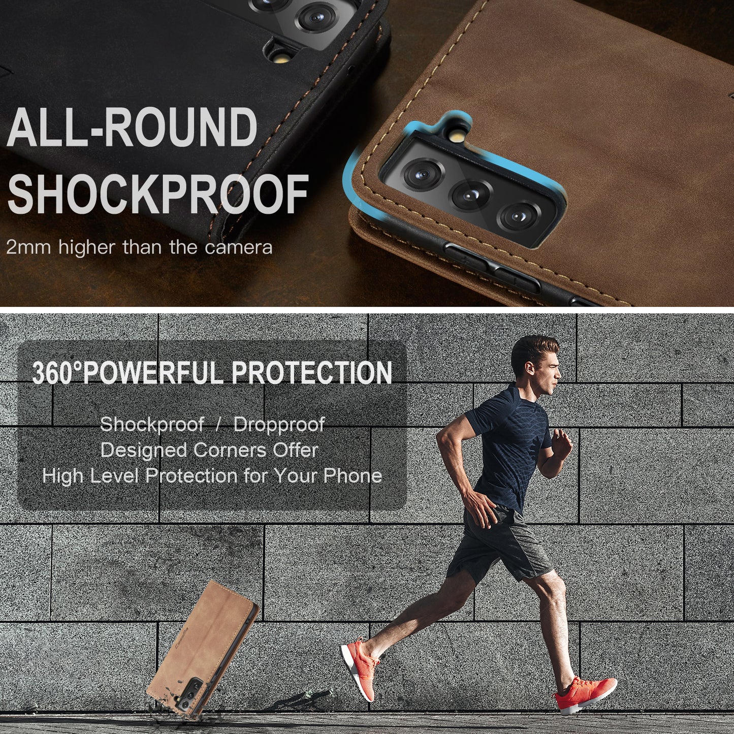 Multi-Function Retro Wallet Case for Samsung Galaxy S22