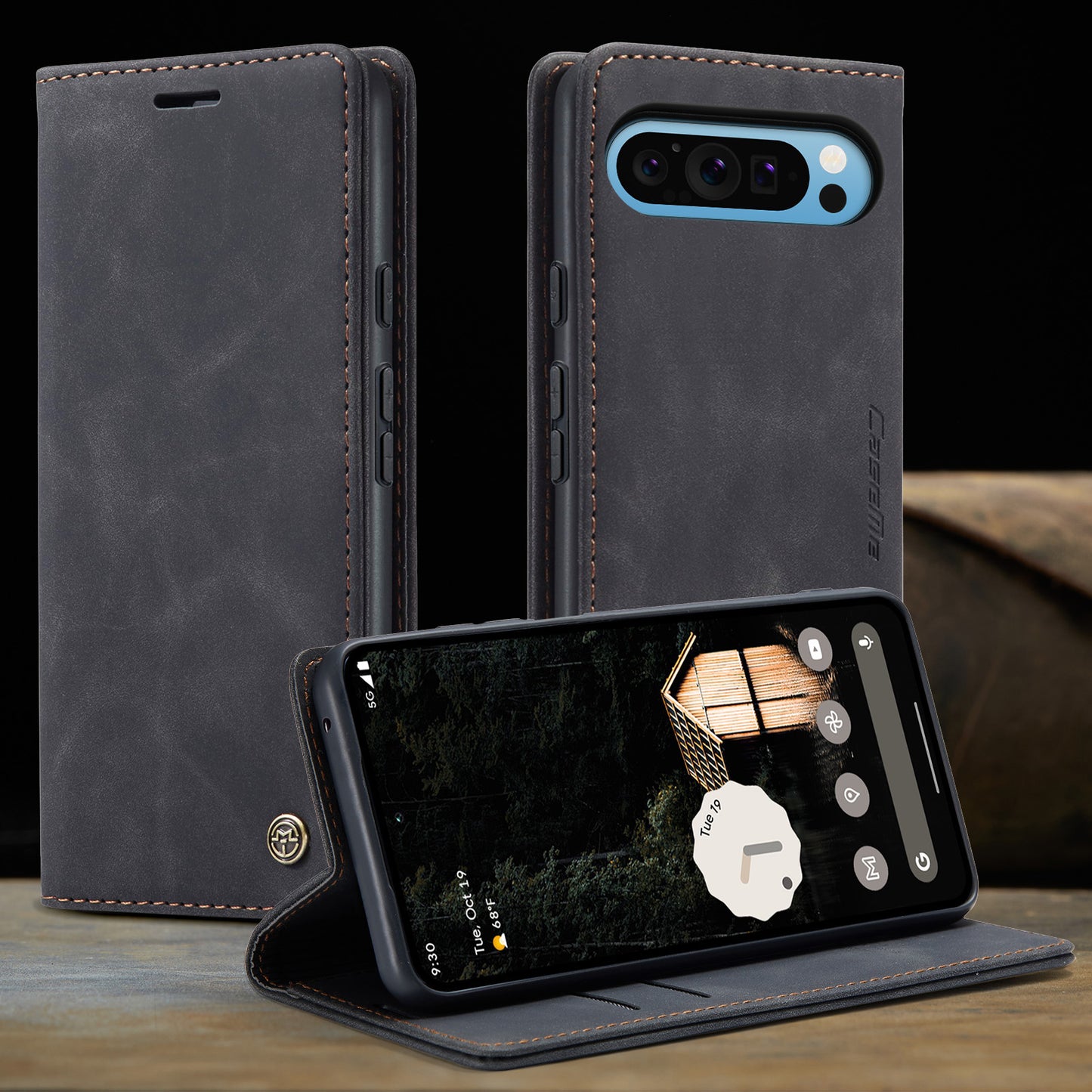 Multi-Function Retro Wallet Case for Google Pixel 9