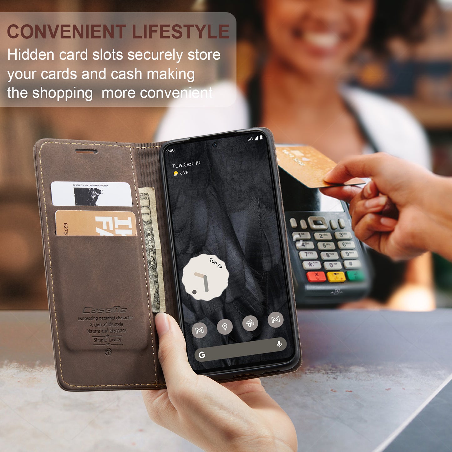 Multi-Function Retro Wallet Case for Google Pixel 8 Pro