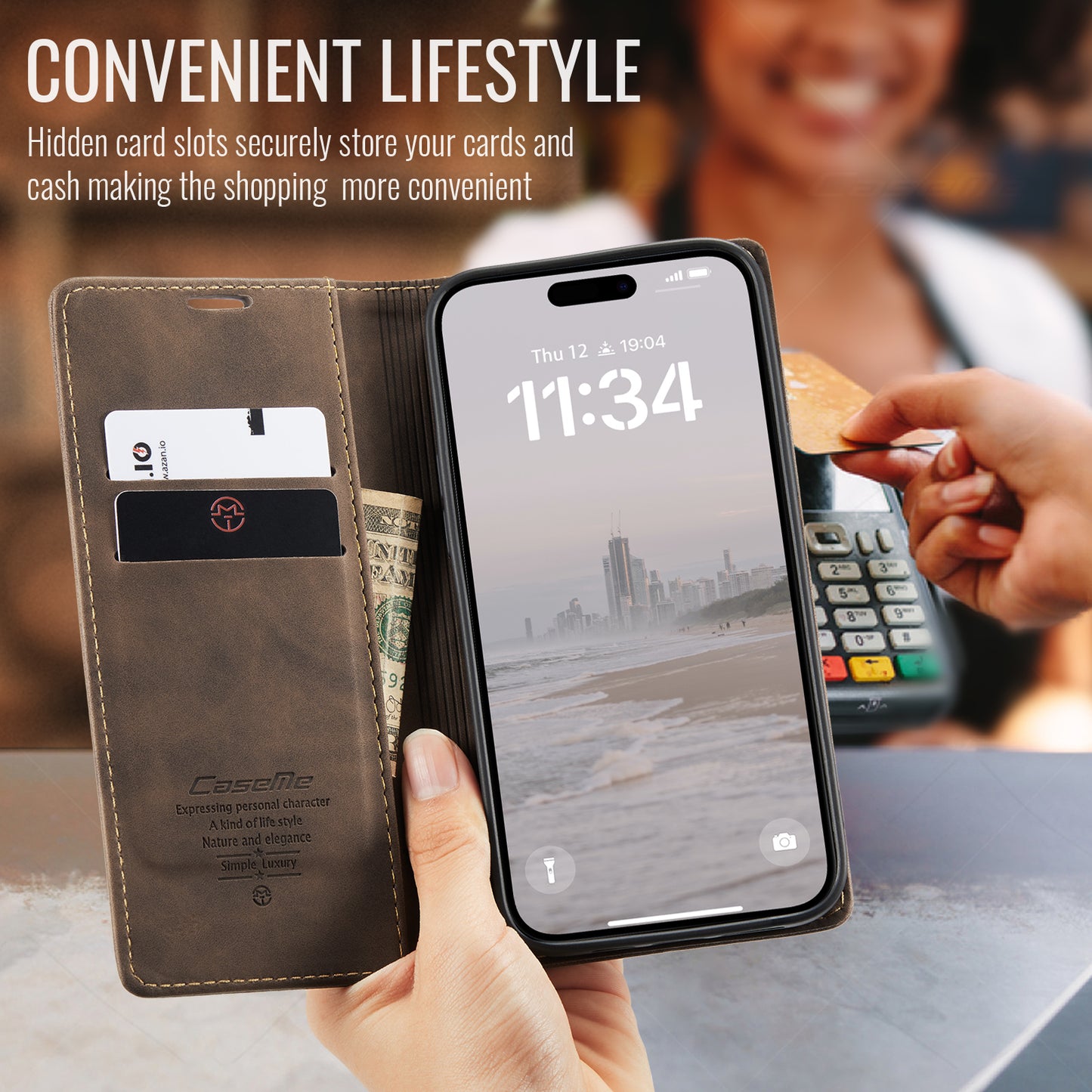 Multi-Function Retro Wallet Case for iPhone 16 Plus