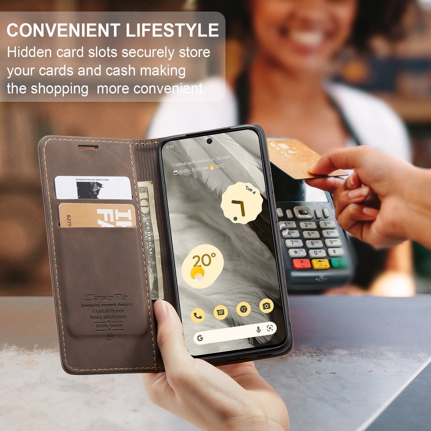 Multi-Function Retro Wallet Case for Google Pixel 8