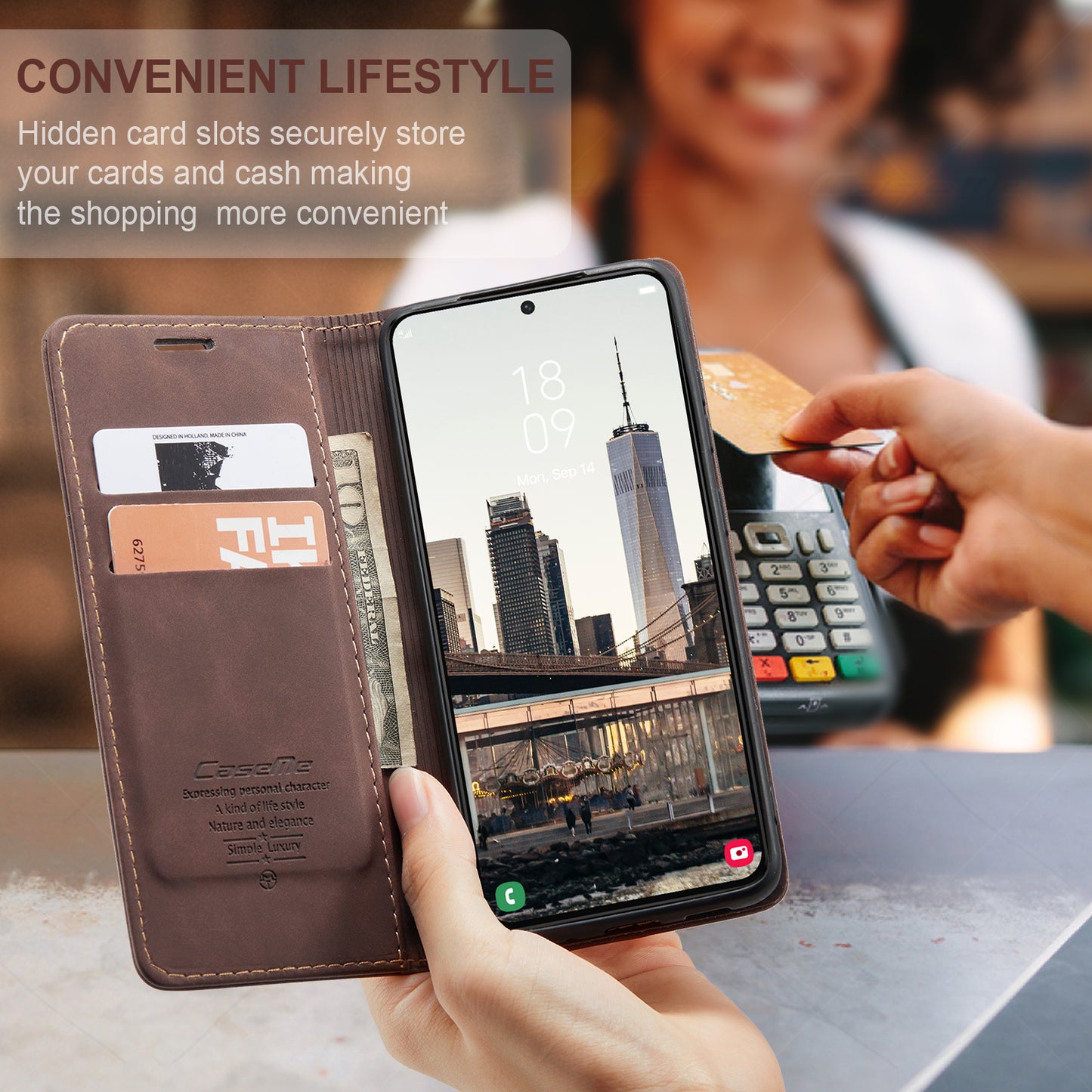 Multi-Function Retro Wallet Case for Samsung Galaxy S22