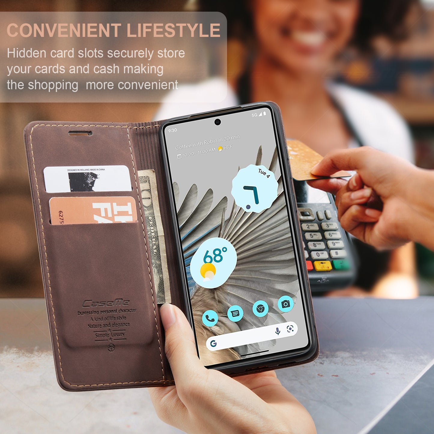 Multi-Function Retro Wallet Case for Google Pixel 7 Pro