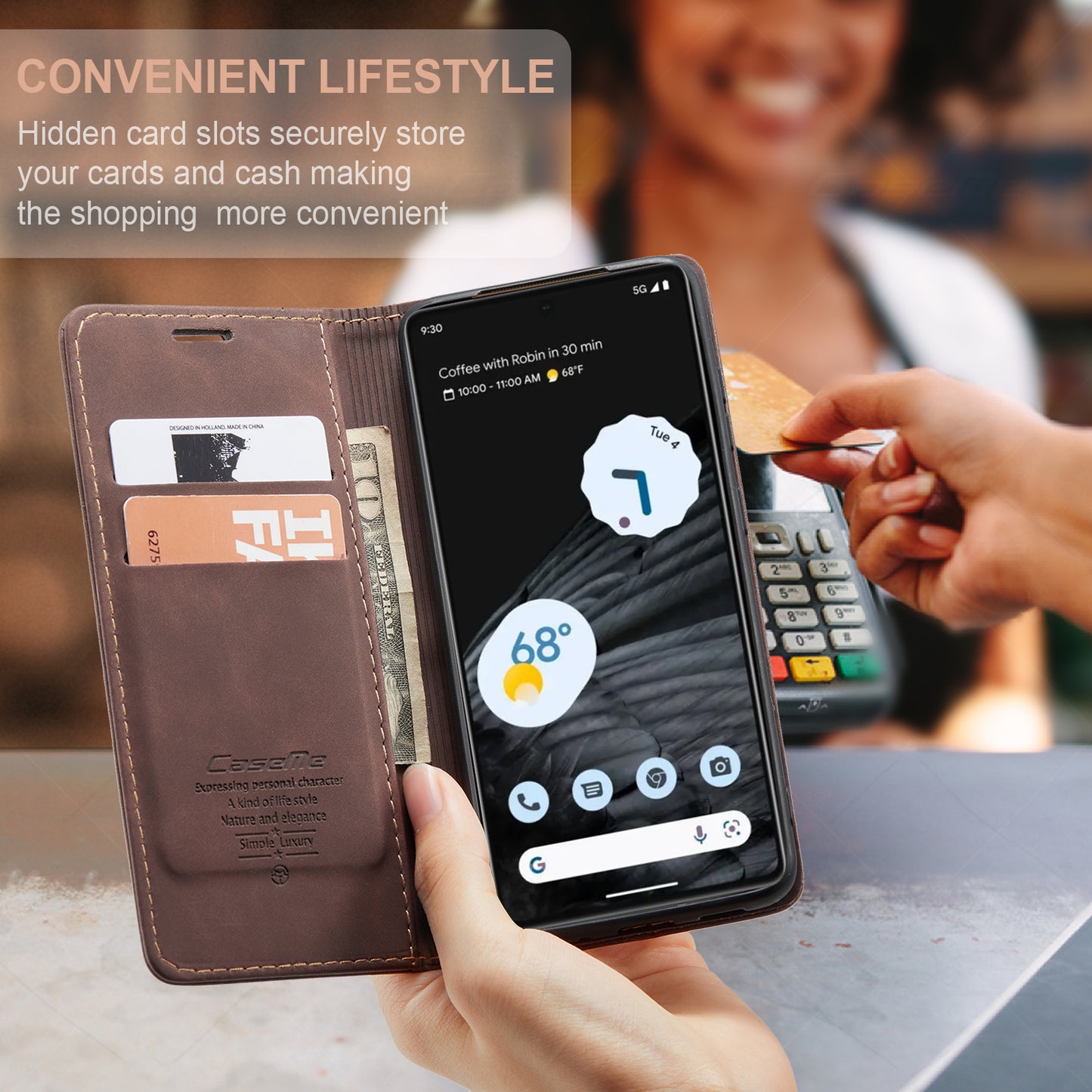 Multi-Function Retro Wallet Case for Google Pixel 7
