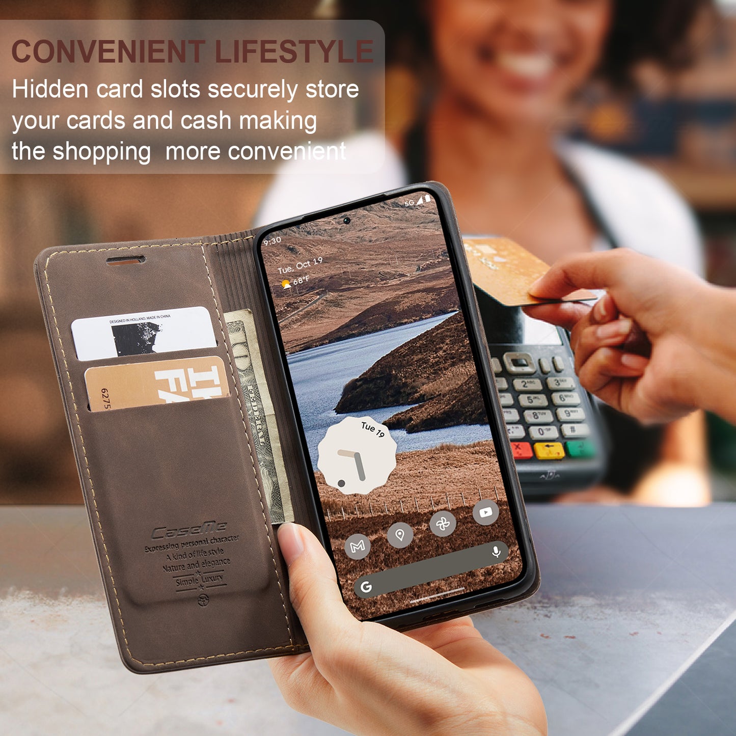 Multi-Function Retro Wallet Case for Google Pixel 9