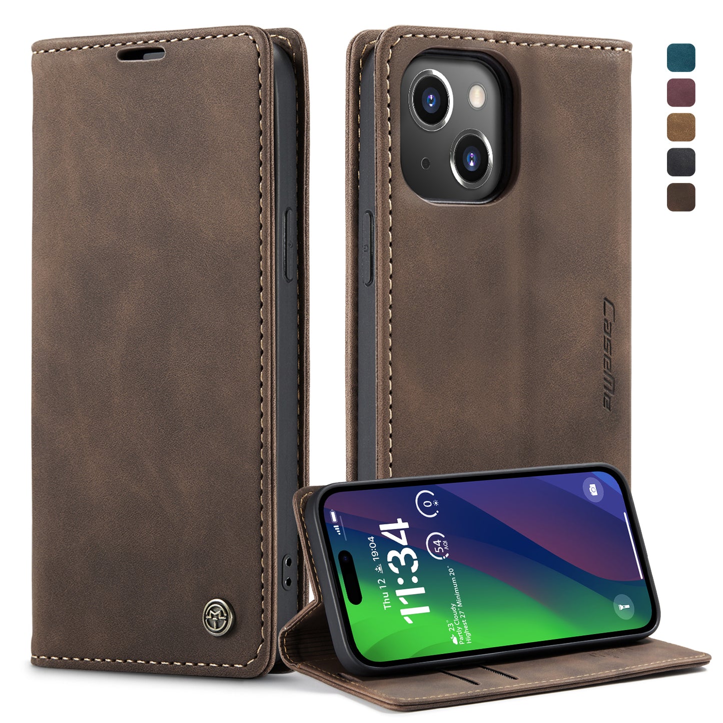 Multi-Function Retro Wallet Case for iPhone 14 Plus