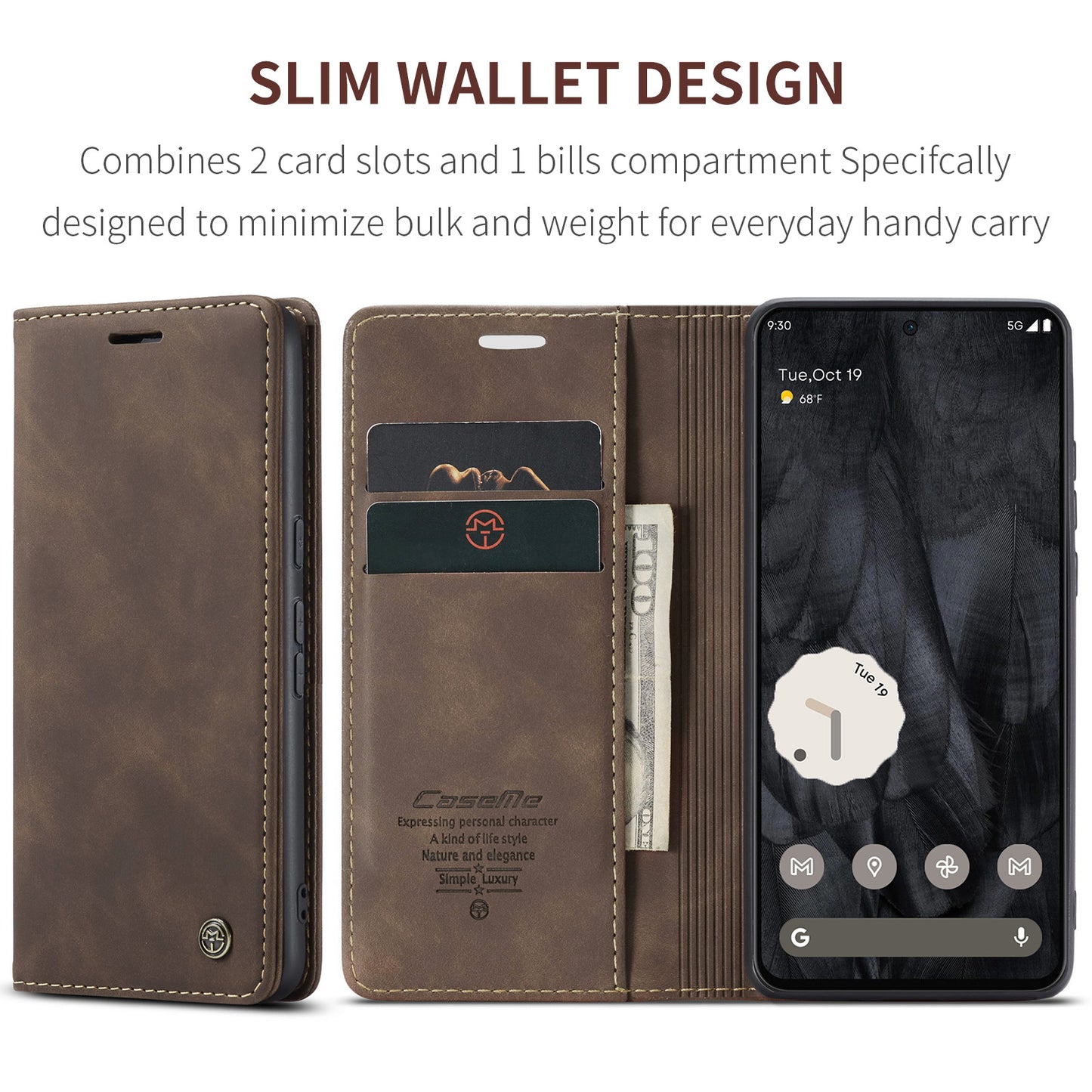 Multi-Function Retro Wallet Case for Google Pixel 8 Pro