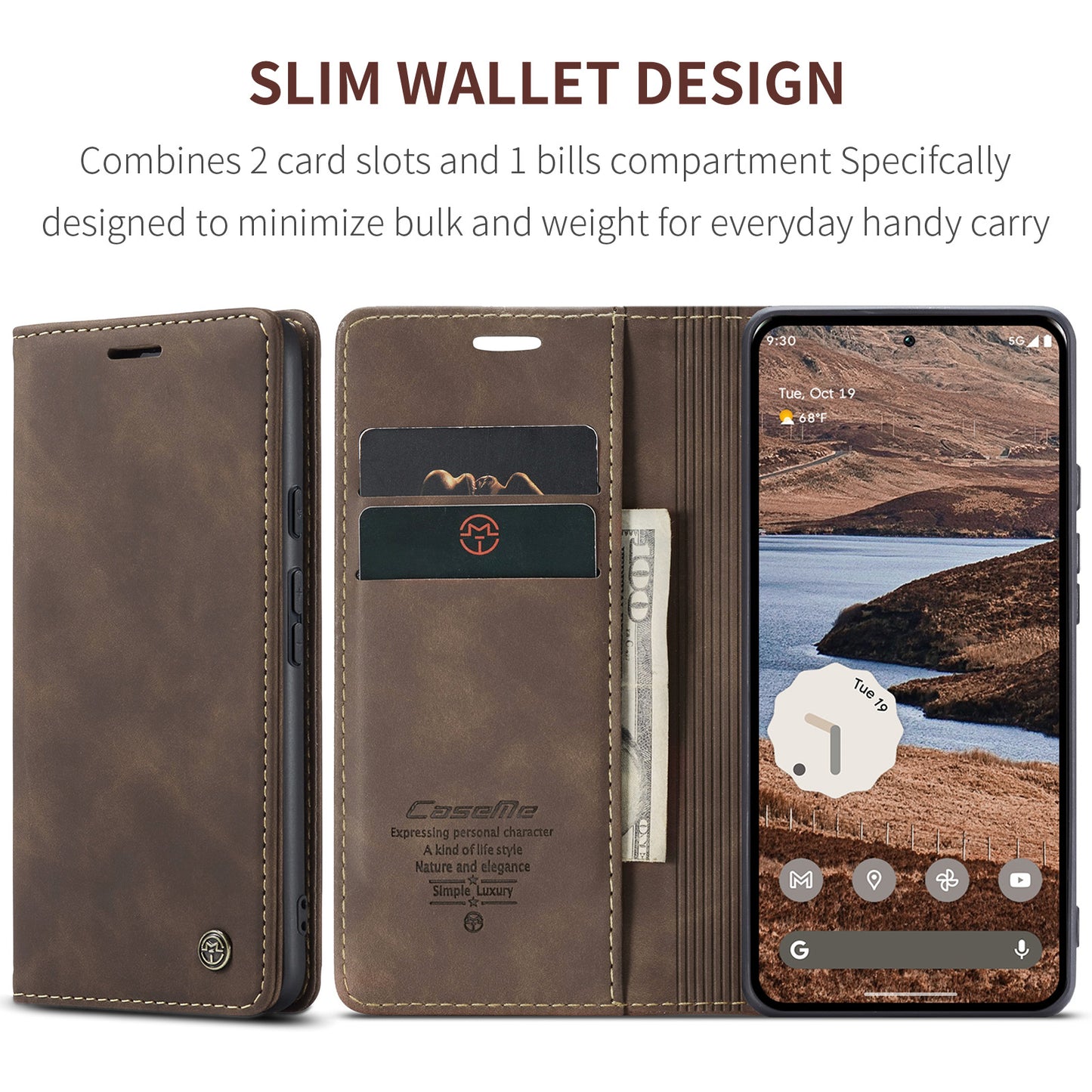 Multi-Function Retro Wallet Case for Google Pixel 9