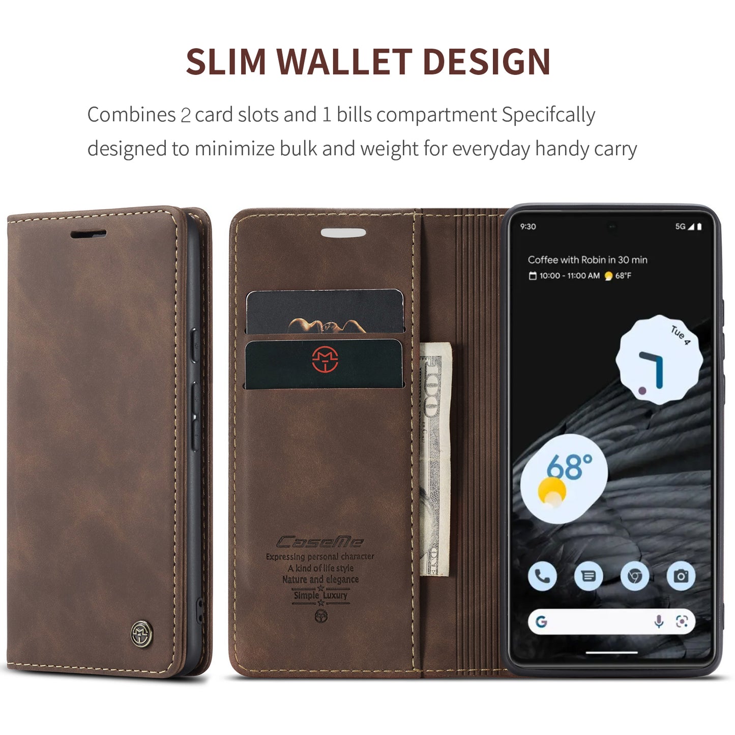 Multi-Function Retro Wallet Case for Google Pixel 7