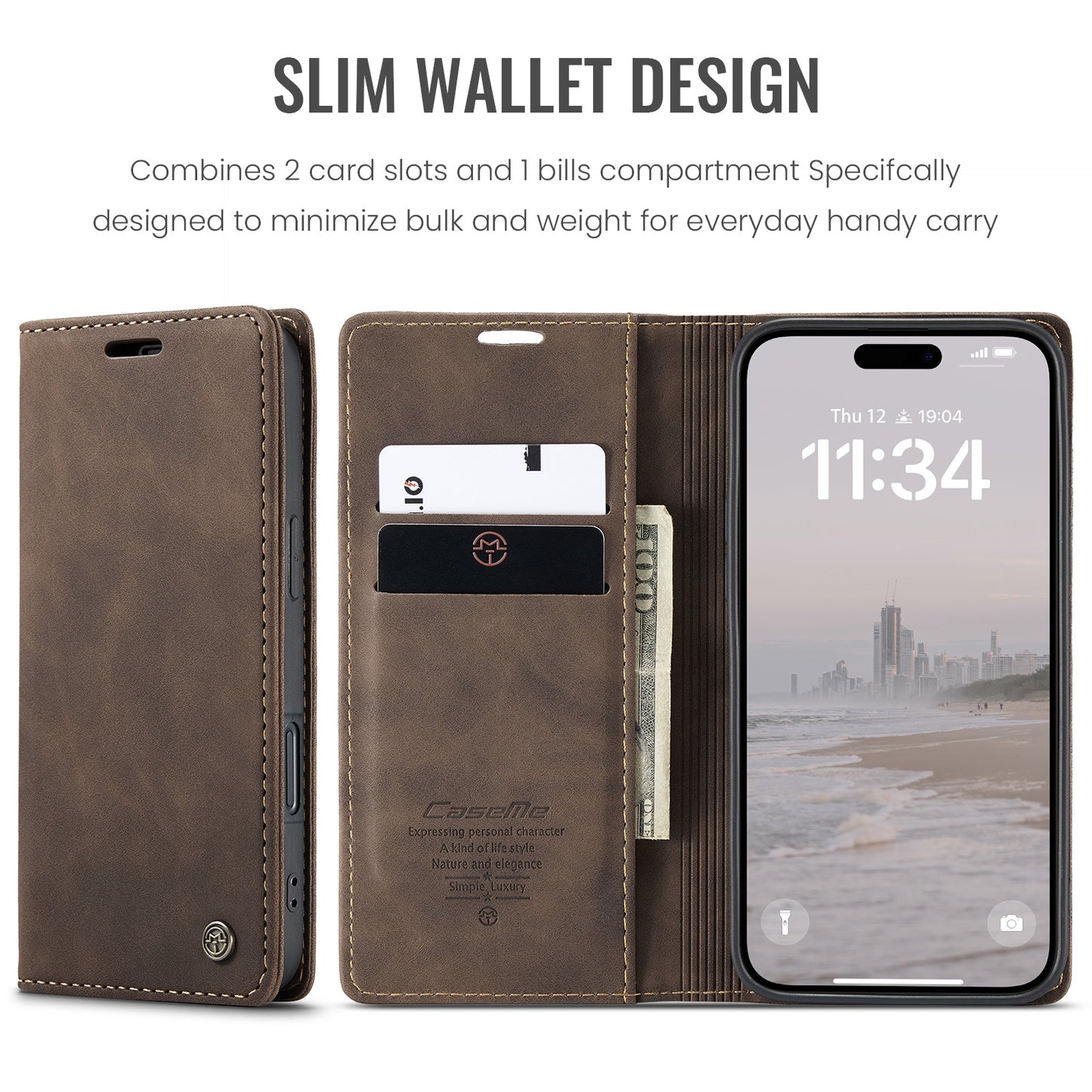 Multi-Function Retro Wallet Case for iPhone 11 Pro