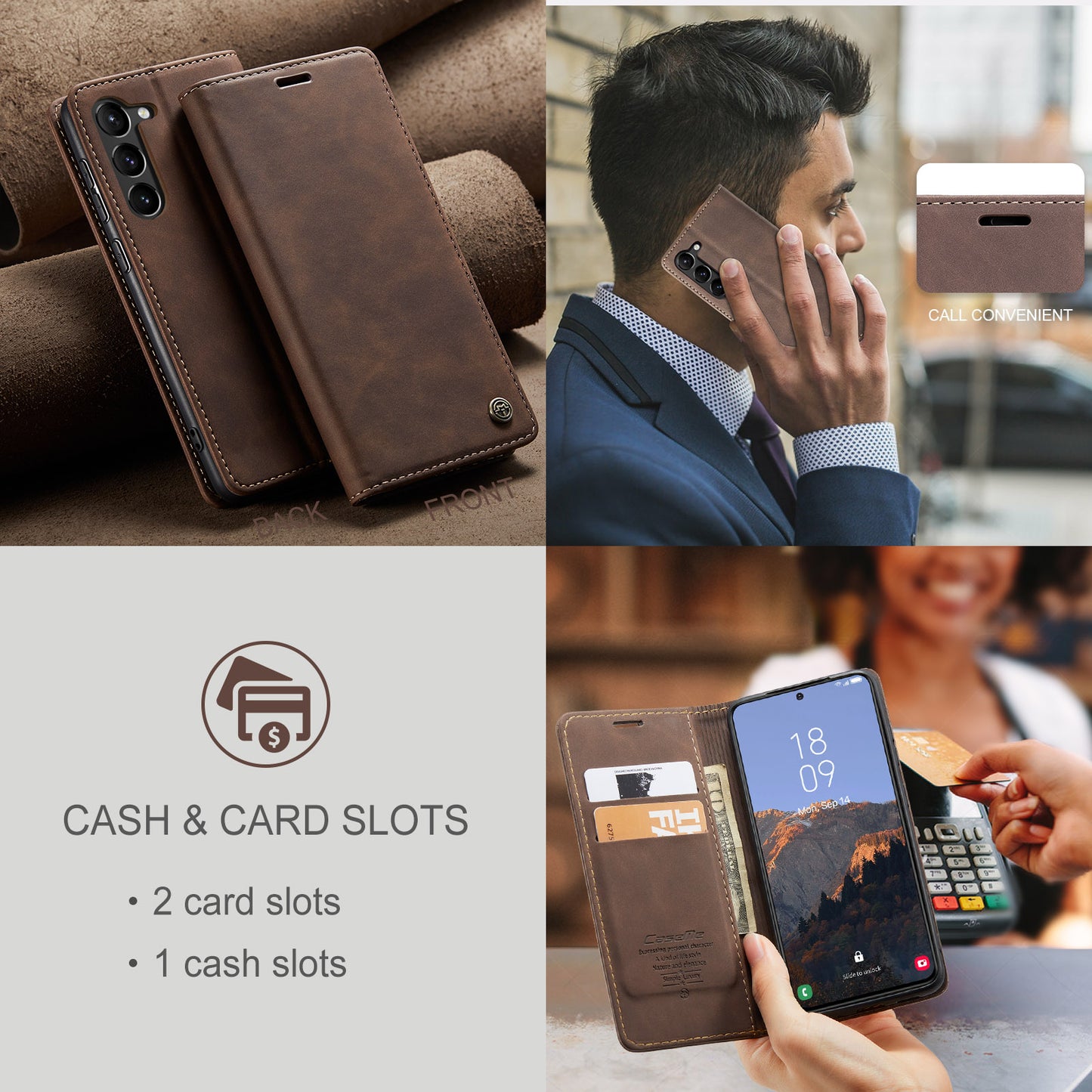 Multi-Function Retro Wallet Case for Samsung Galaxy A16