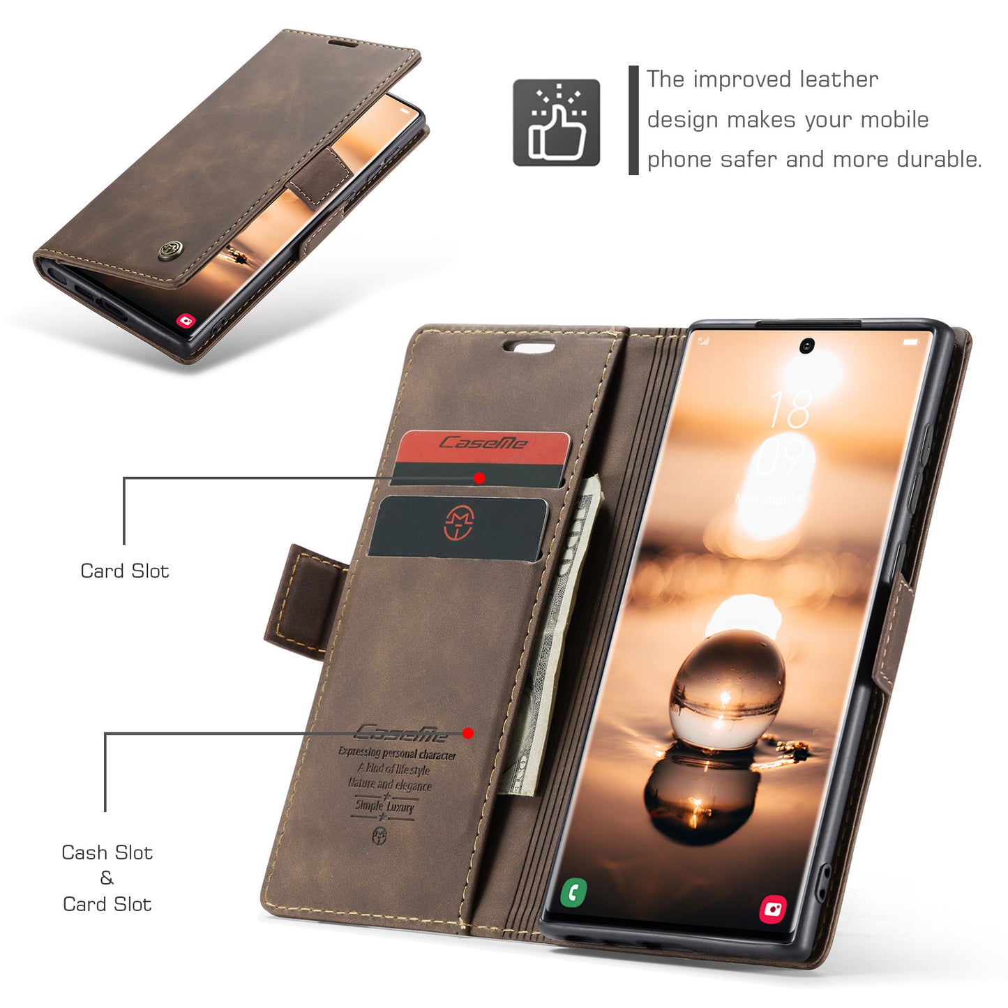 Multi-Function Retro Wallet Case for Samsung Galaxy S22 Ultra