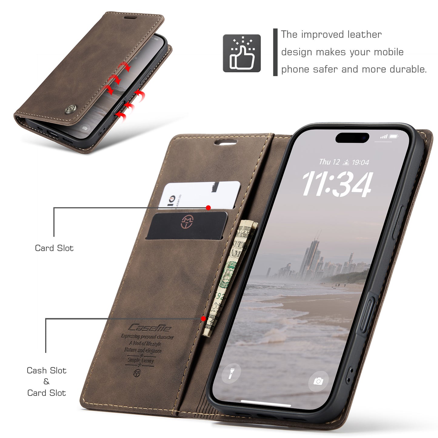 Multi-Function Retro Wallet Case for iPhone 11 Pro