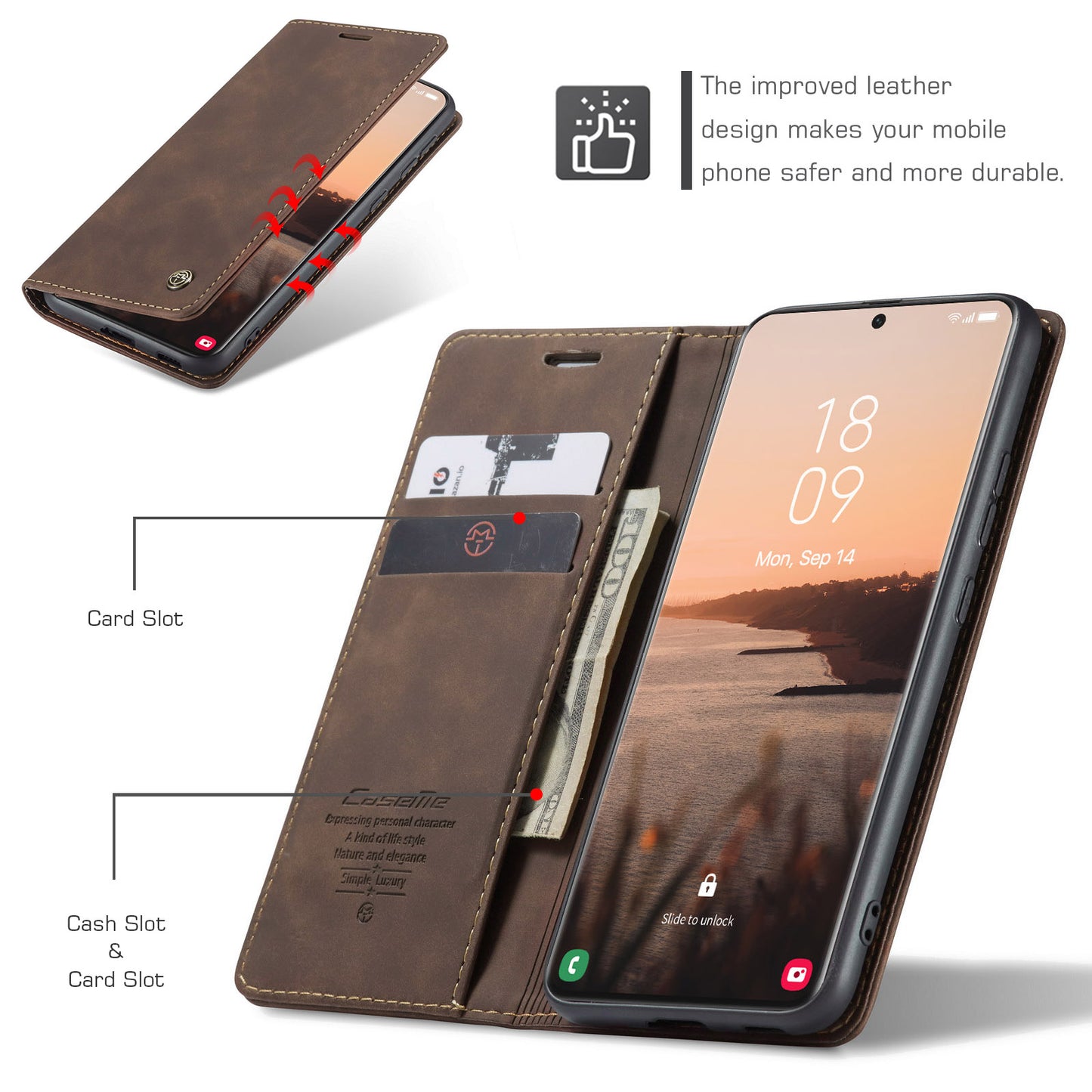Multi-Function Retro Wallet Case for Samsung Galaxy S21 Ultra
