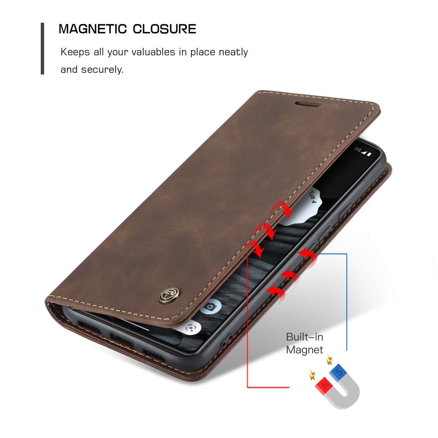 Multi-Function Retro Wallet Case for Google Pixel 7