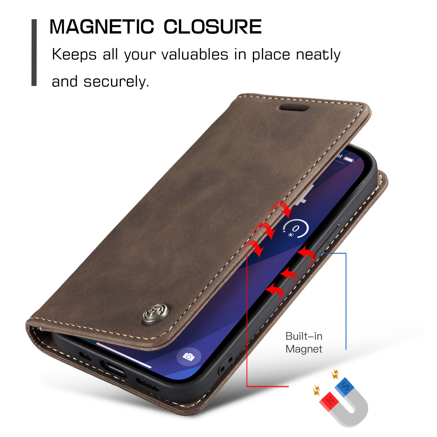 Multi-Function Retro Wallet Case for iPhone 14 Plus