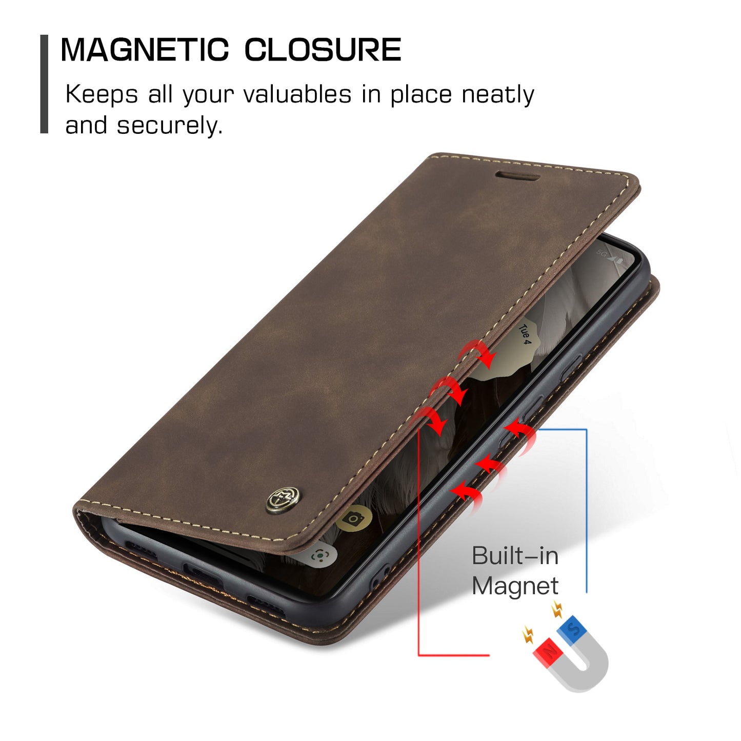 Multi-Function Retro Wallet Case for Google Pixel 7a