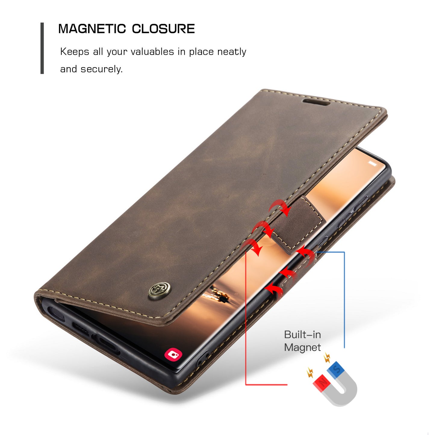 Multi-Function Retro Wallet Case for Samsung Galaxy S22 Ultra